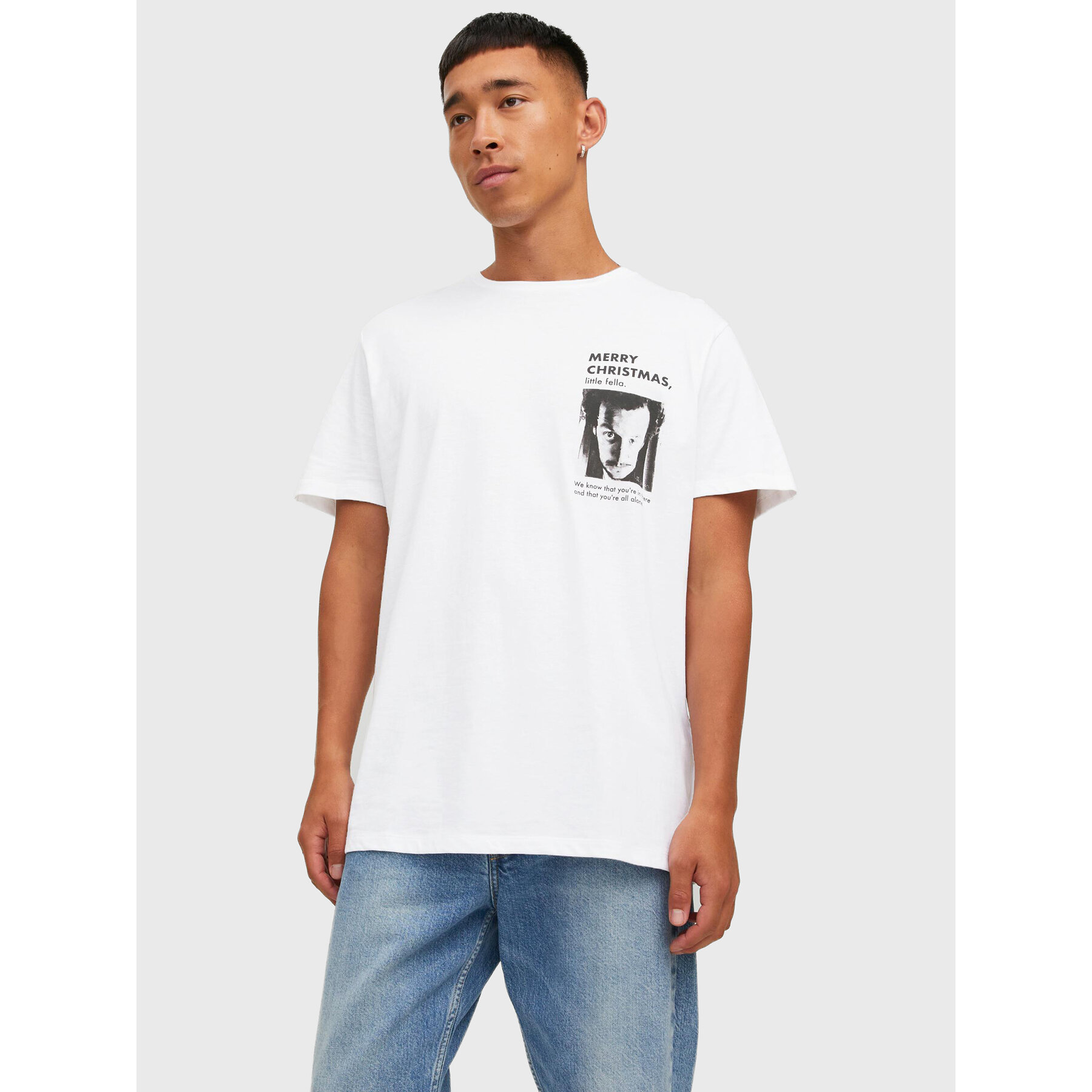 Jack & Jones T-Shirt Home 12222006 Λευκό Regular Fit