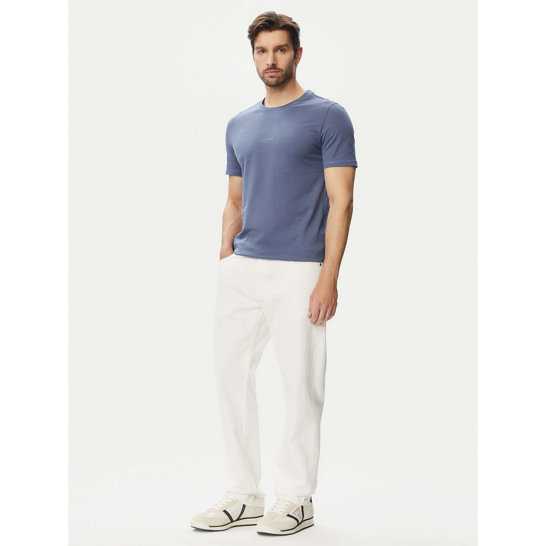 Guess T-Shirt 153107 Μπλε Classic Fit