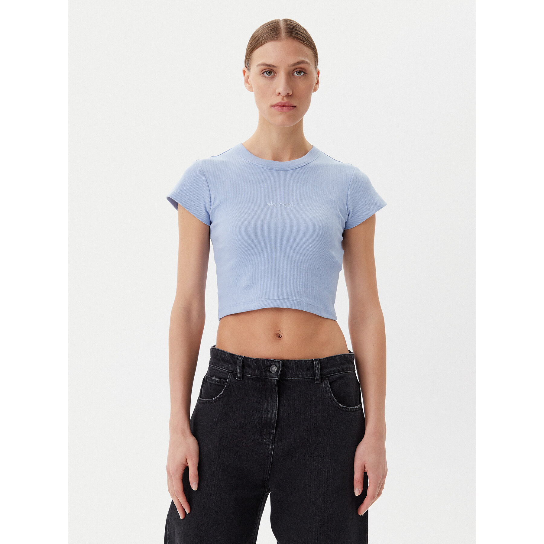 Element Marškinėliai ELJKT00117 Mėlyna Slim Fit