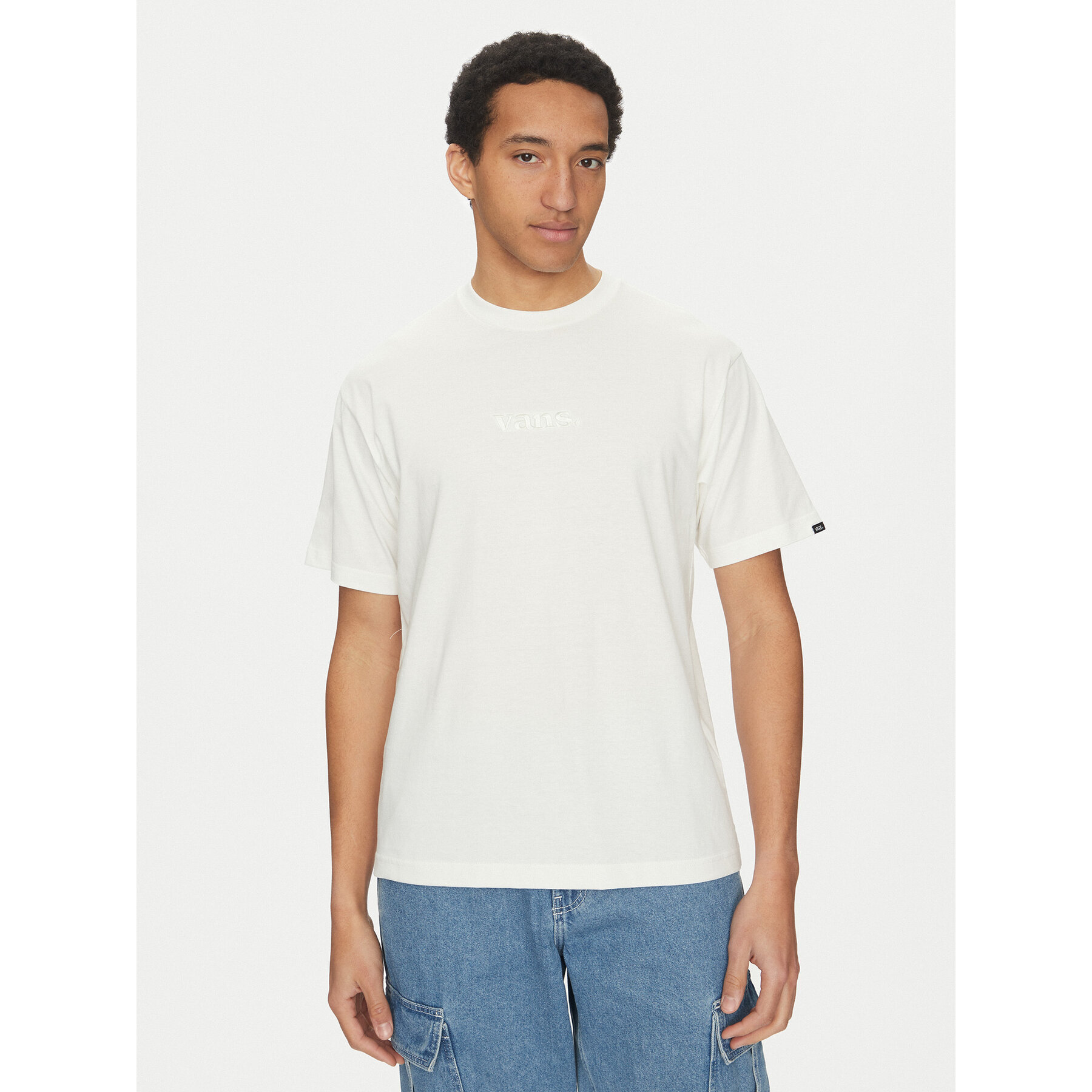 Vans Póló Essential VN000HPZ Ekru Loose Fit