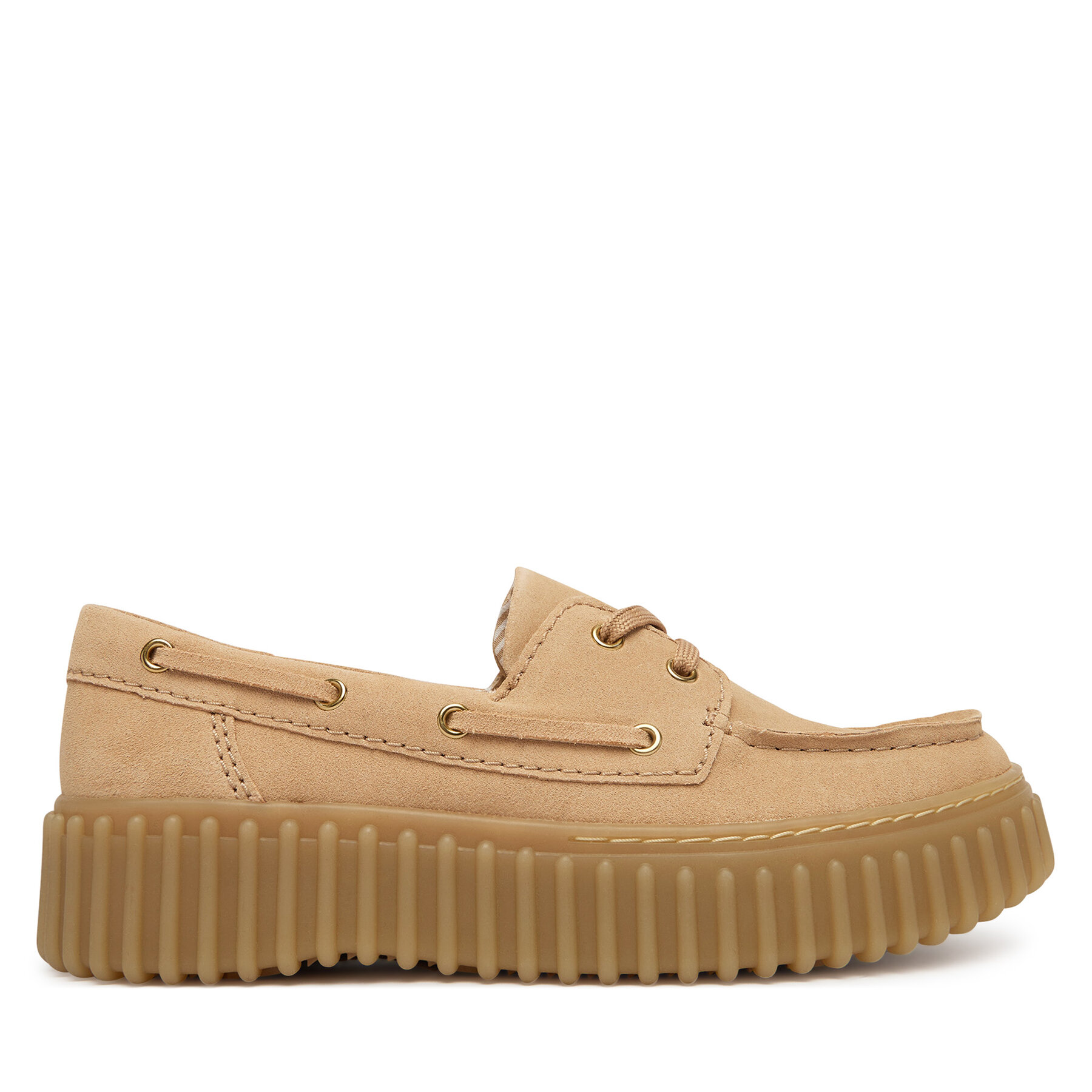 Félcipő Clarks Torhill Boat 26186301 Bézs
