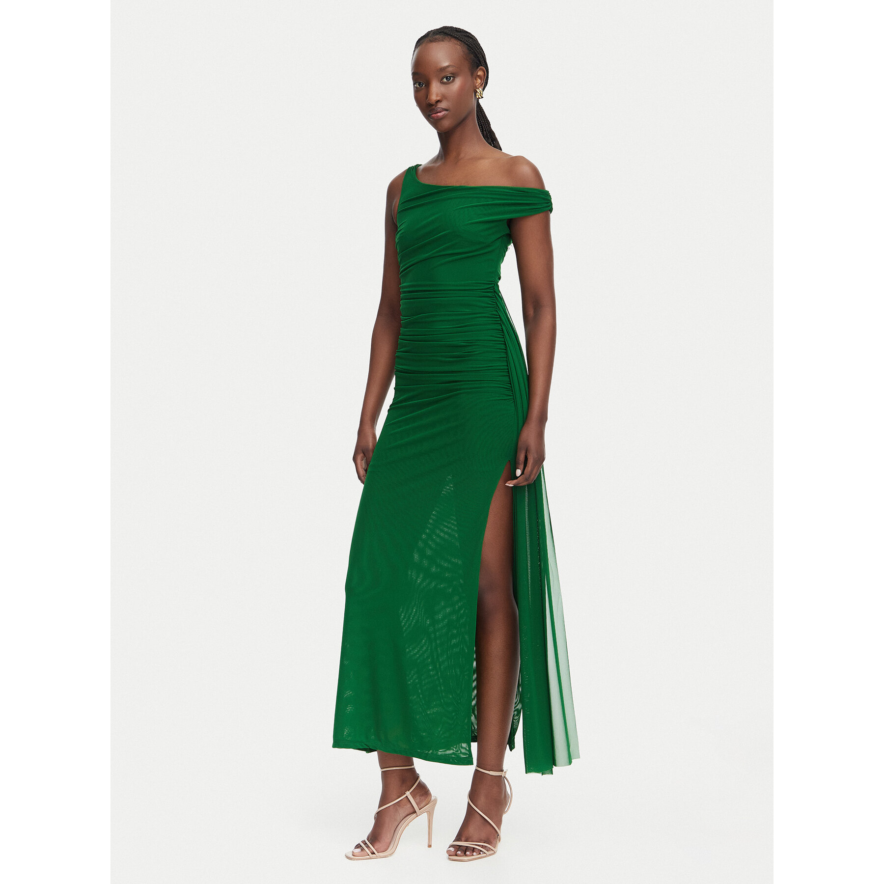 Bardot Abendkleid Layana 59512DB Grün Slim Fit