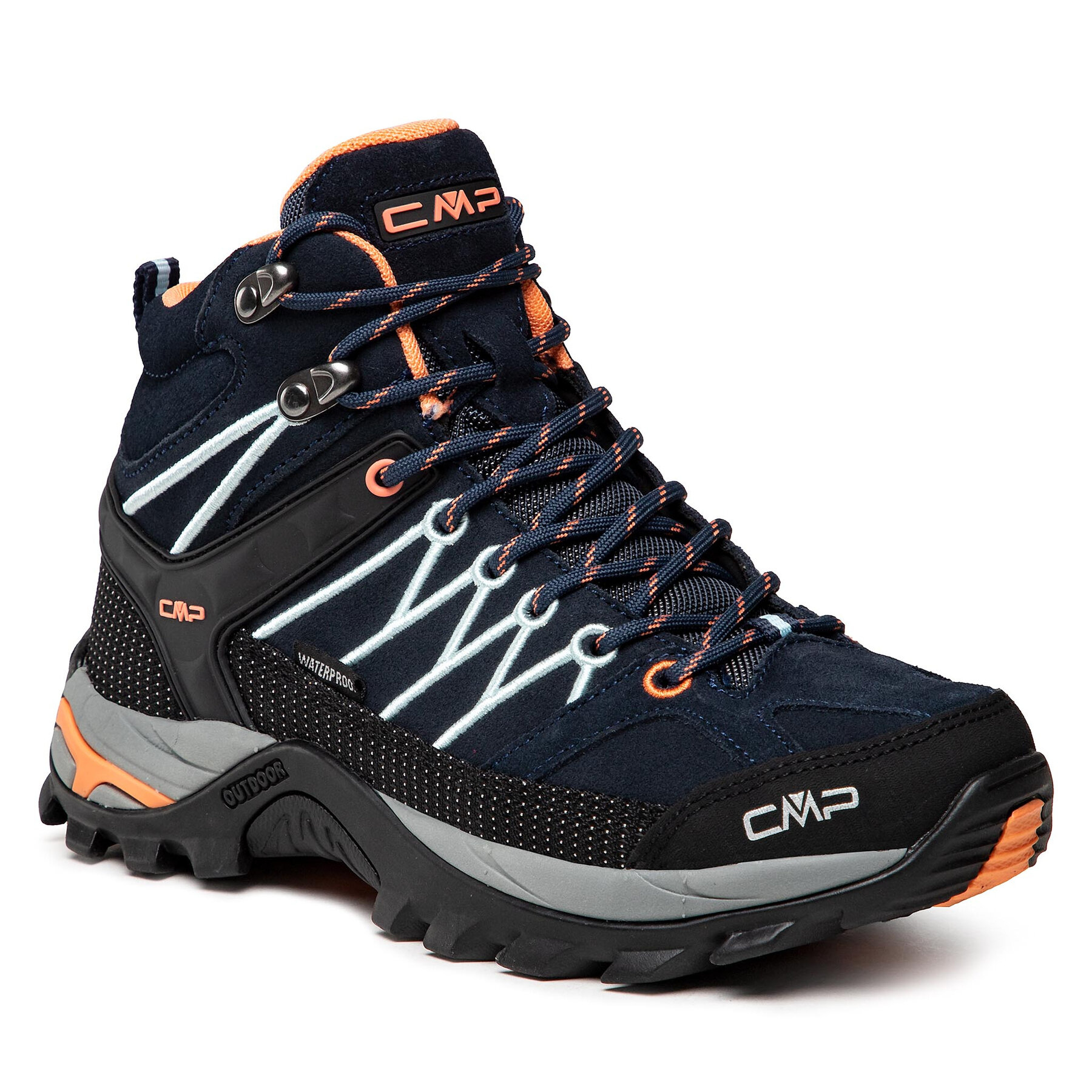 Trekingová obuv CMP Rigel Mid Wmn Trekking Shoes Wp 3Q12946 B. Blue/Giada/Peach 92AD