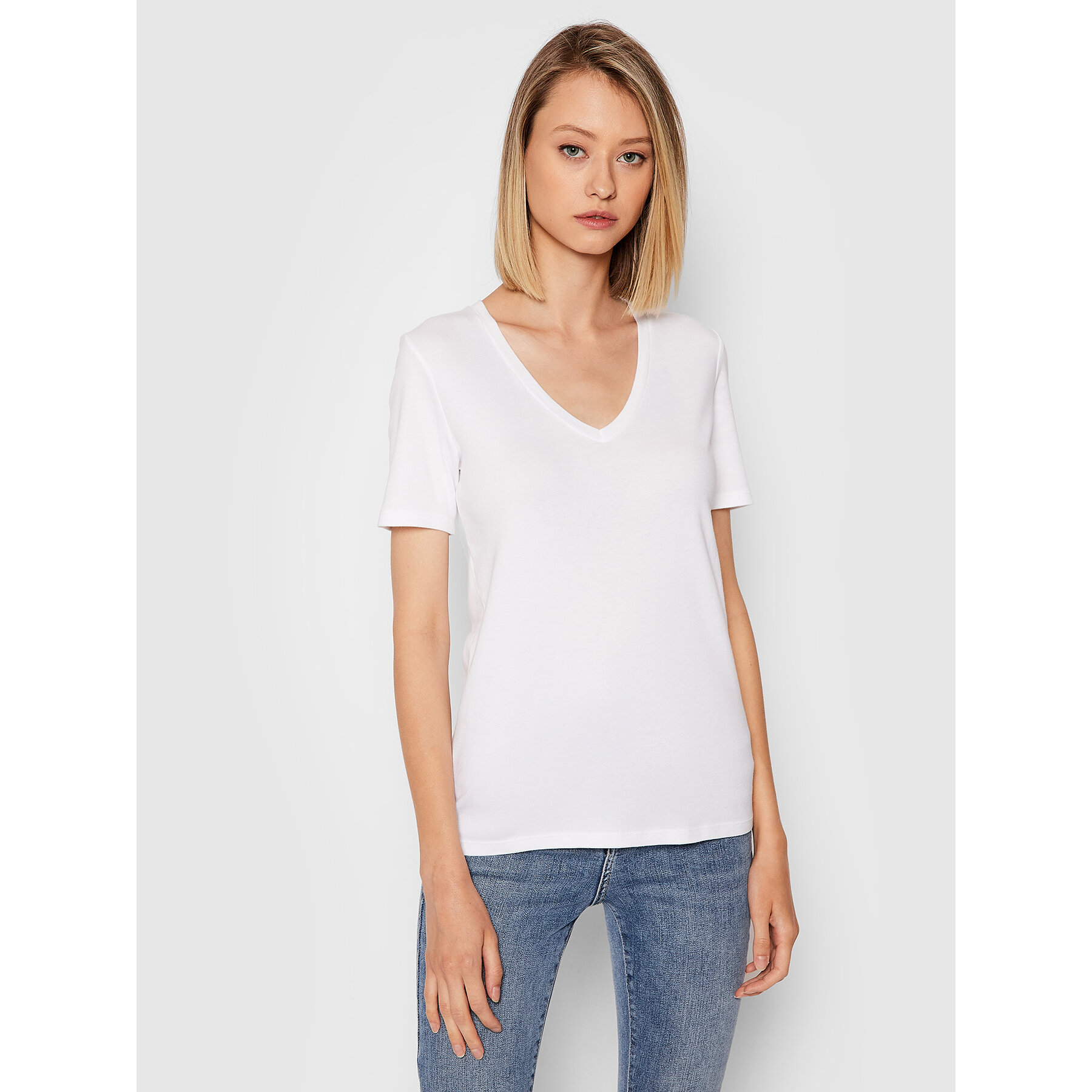 United Colors Of Benetton T-Shirt 3GA2E4230 Λευκό Regular Fit