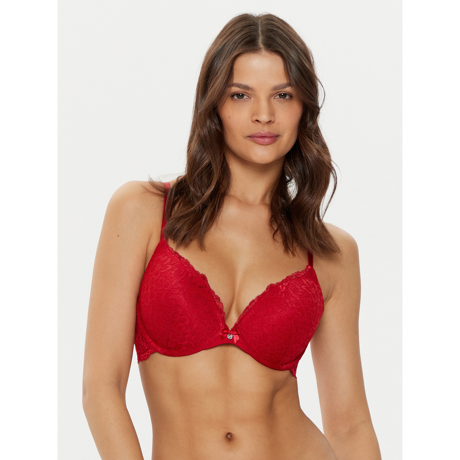 Hunkemöller Reggiseno con ferretto Marine 300245 Rosso