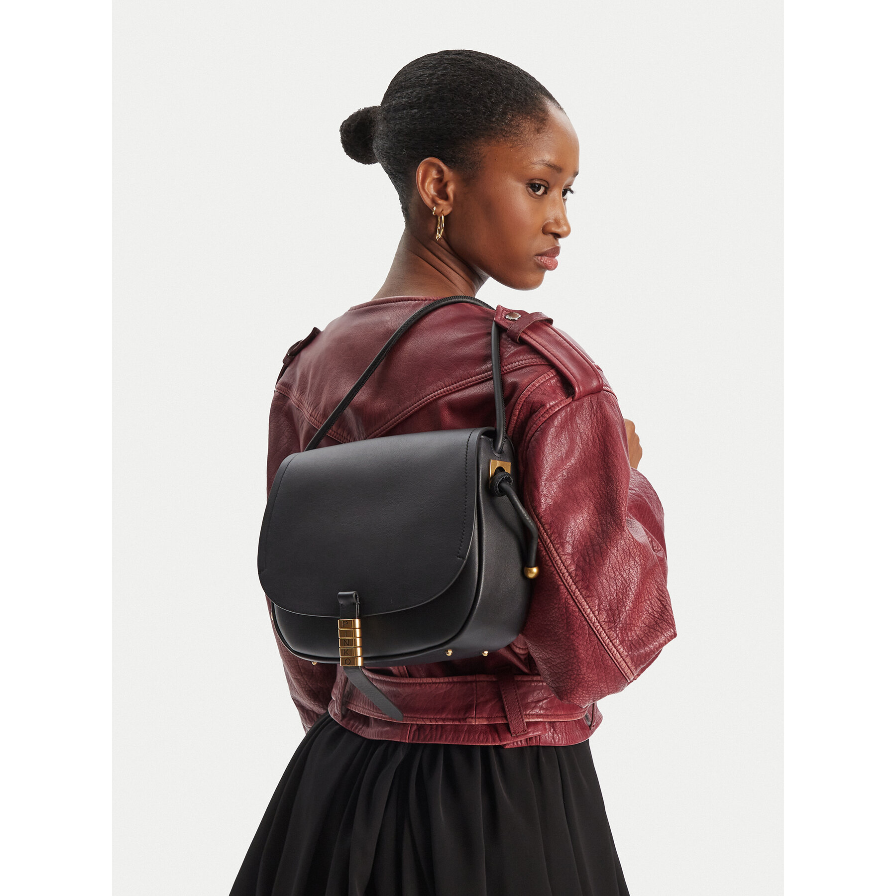 Borsetta PINKO Saddle Classic AI 24-25 PLTT 103830 A1ZX Nero