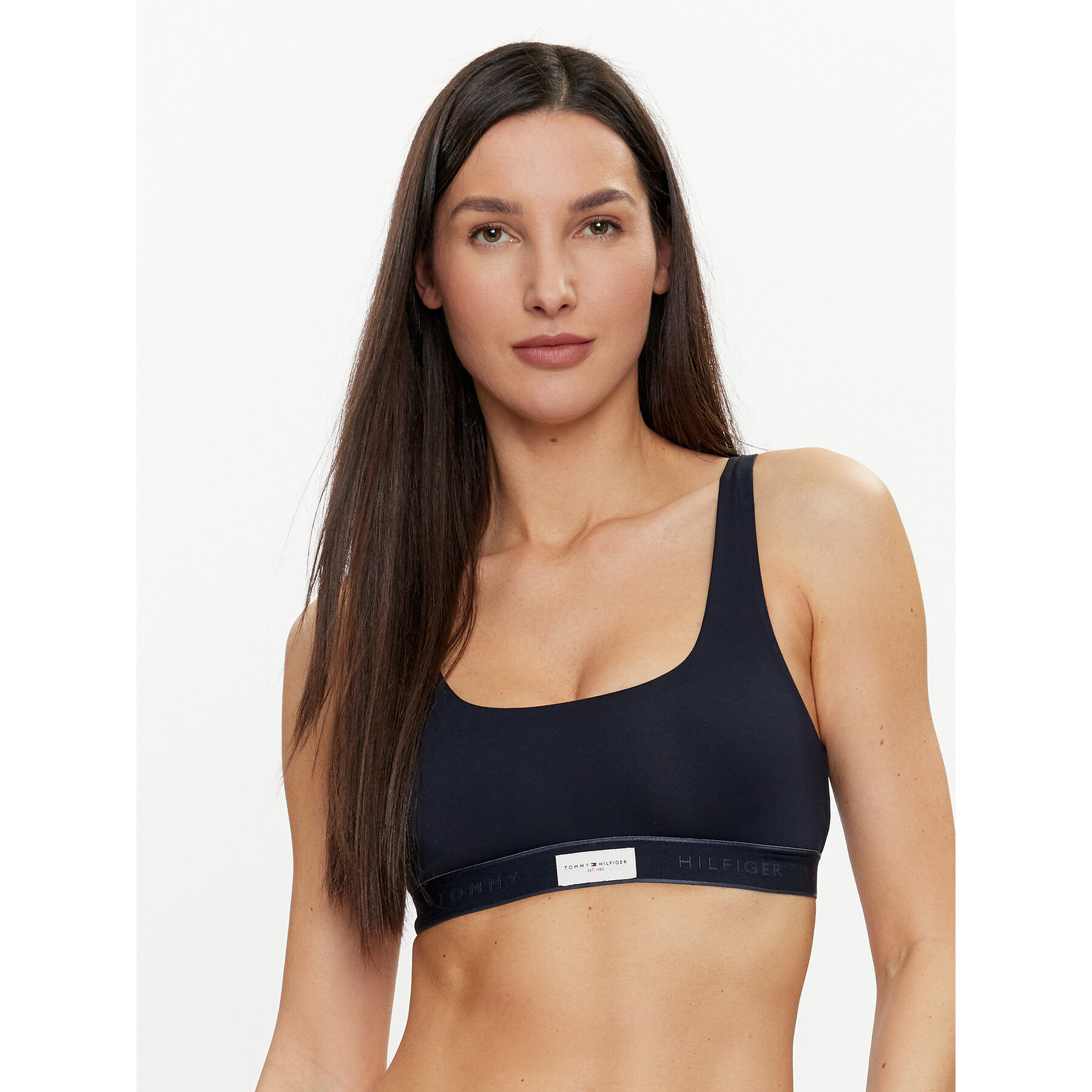 Tommy Hilfiger Σουτιέν τοπ UW0UW04746 Σκούρο μπλε