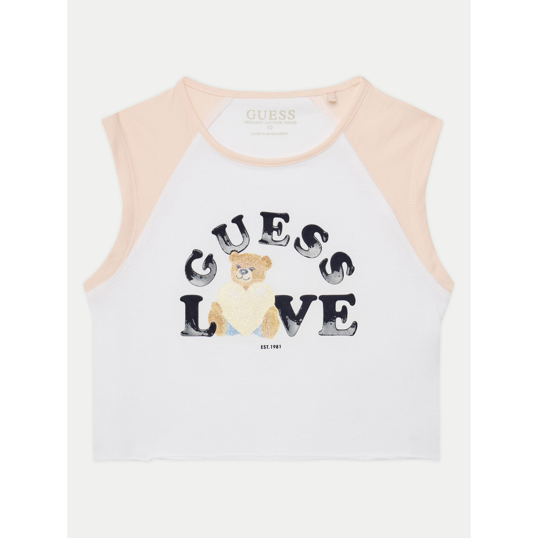 Guess Τοπ J5GI12 K6YW4 Λευκό Regular Fit