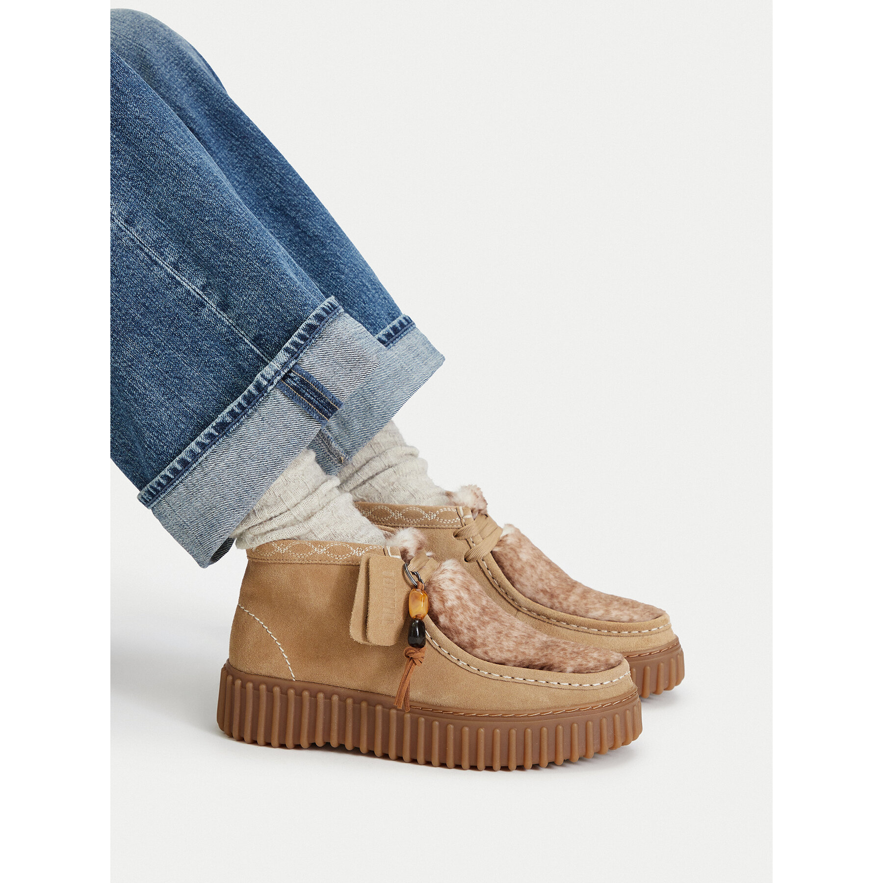 Ghete Clarks Torhill Moss 26329429 Bej deschis