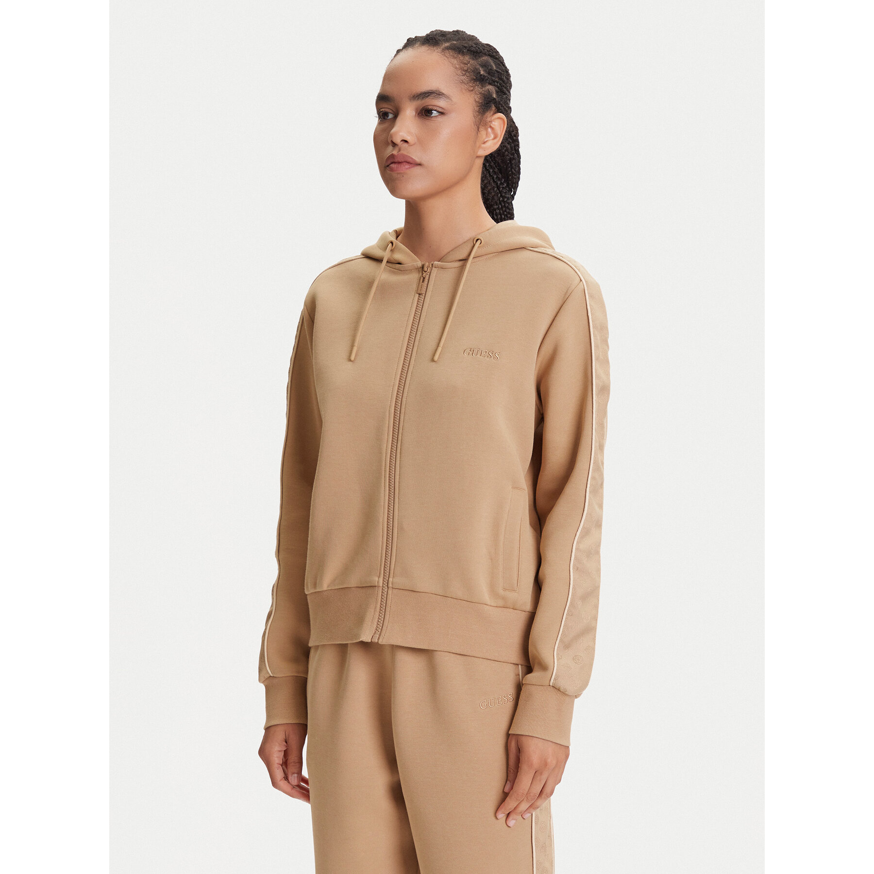 Guess Sweatshirt V5YQ00 KB3P2 Beige Regular Fit