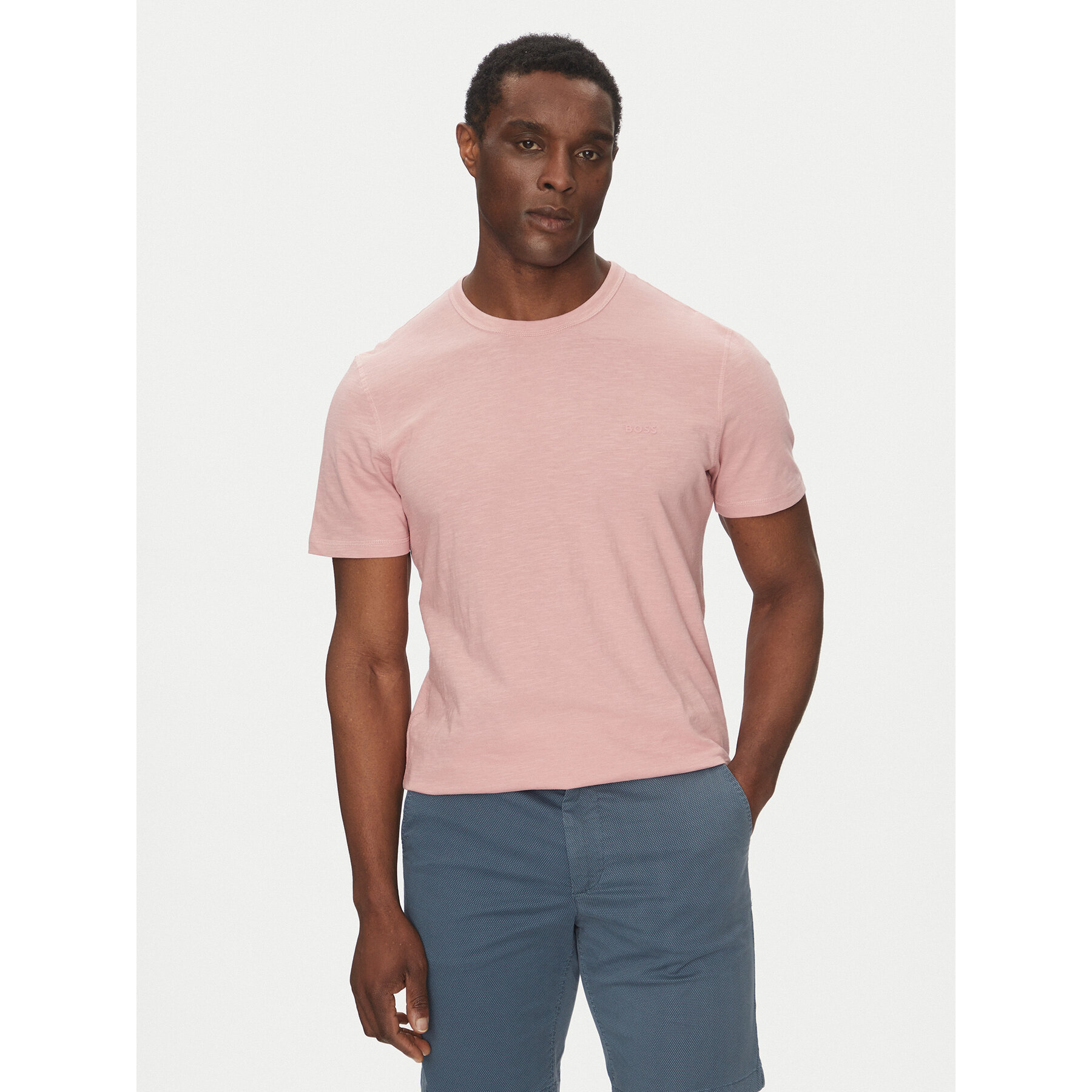 BOSS T-shirt Tegood 50508243 Rosa Regular Fit