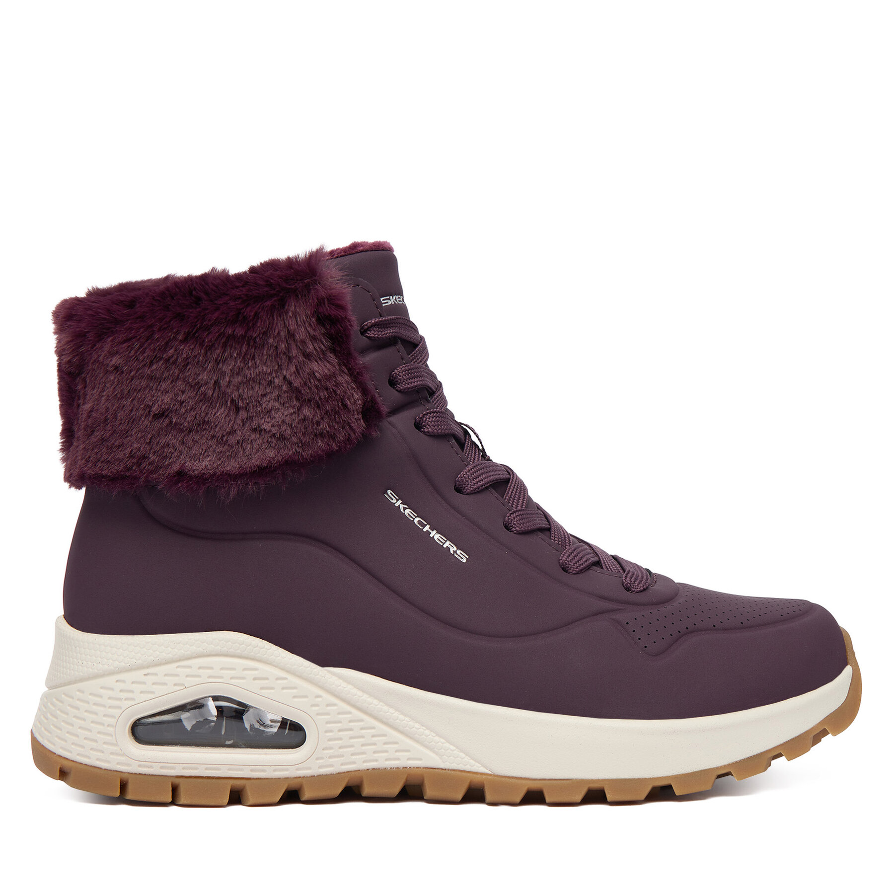 Šnurovacia obuv Skechers Uno Rugged 167274/WINE Bordová