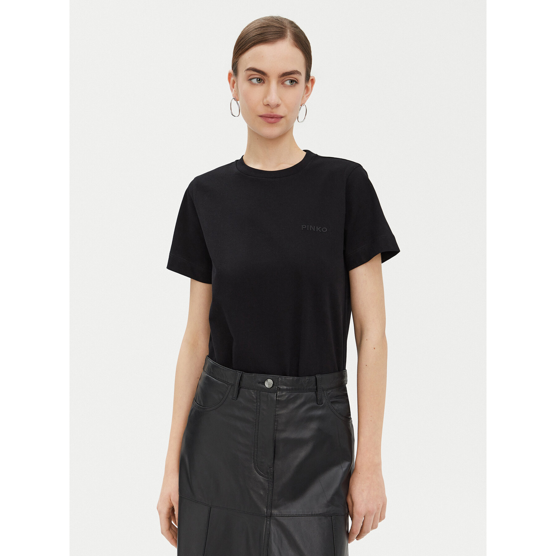 PINKO Póló Start 101752 Fekete Regular Fit