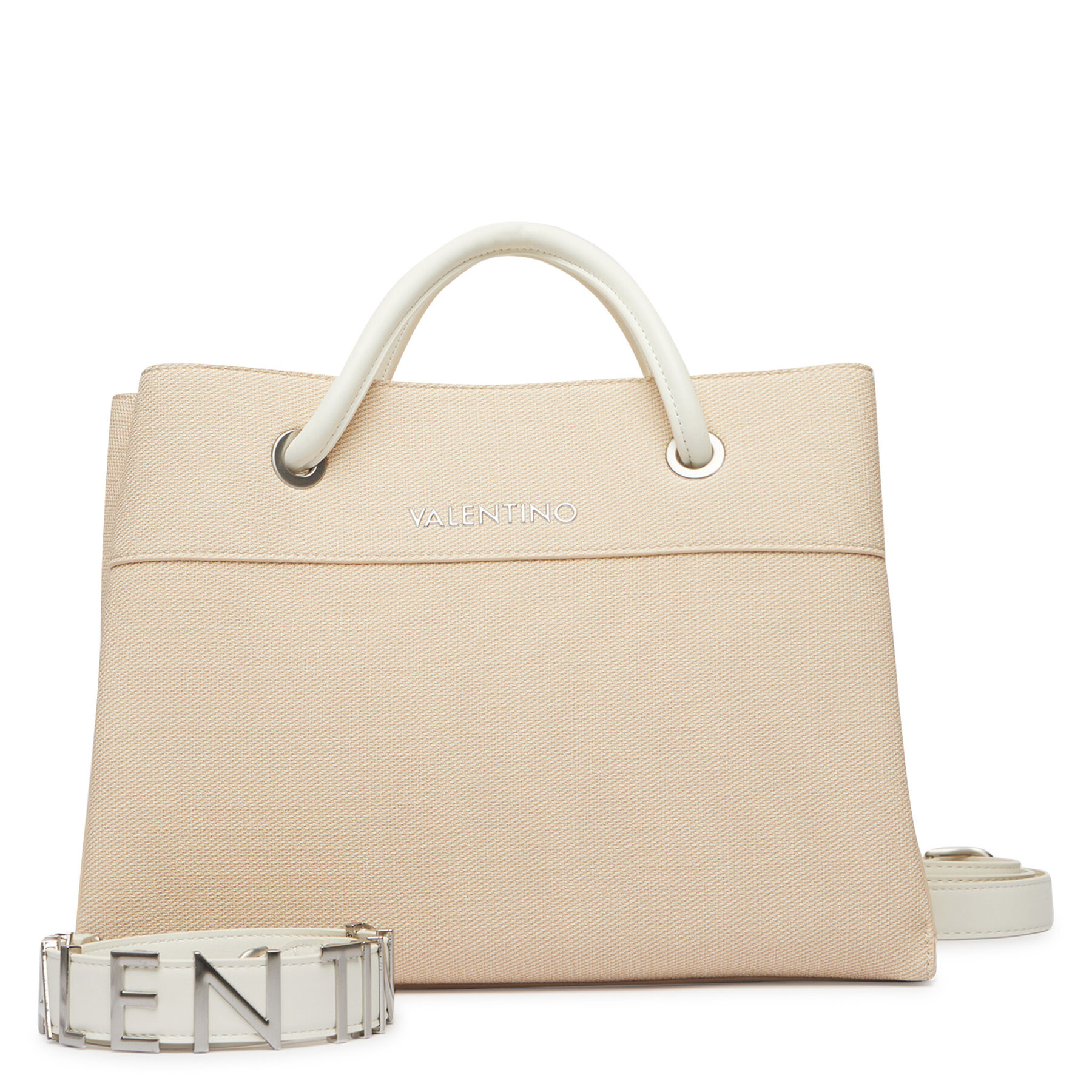 Ročna torba Valentino Alexia Summer VBSA0D02 Kremna