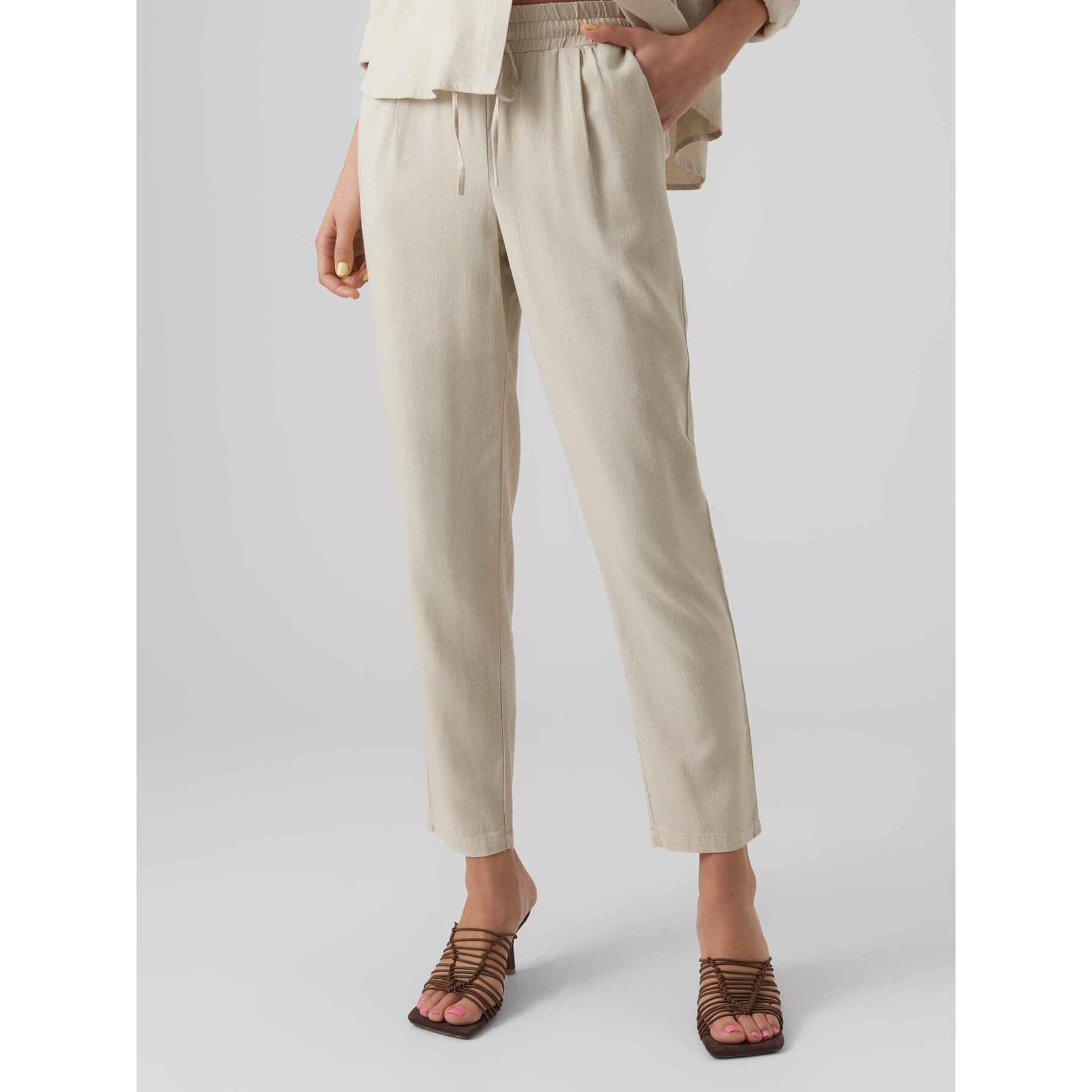 Vero Moda Stoffhose Jesmilo 10279691 Grau Regular Fit