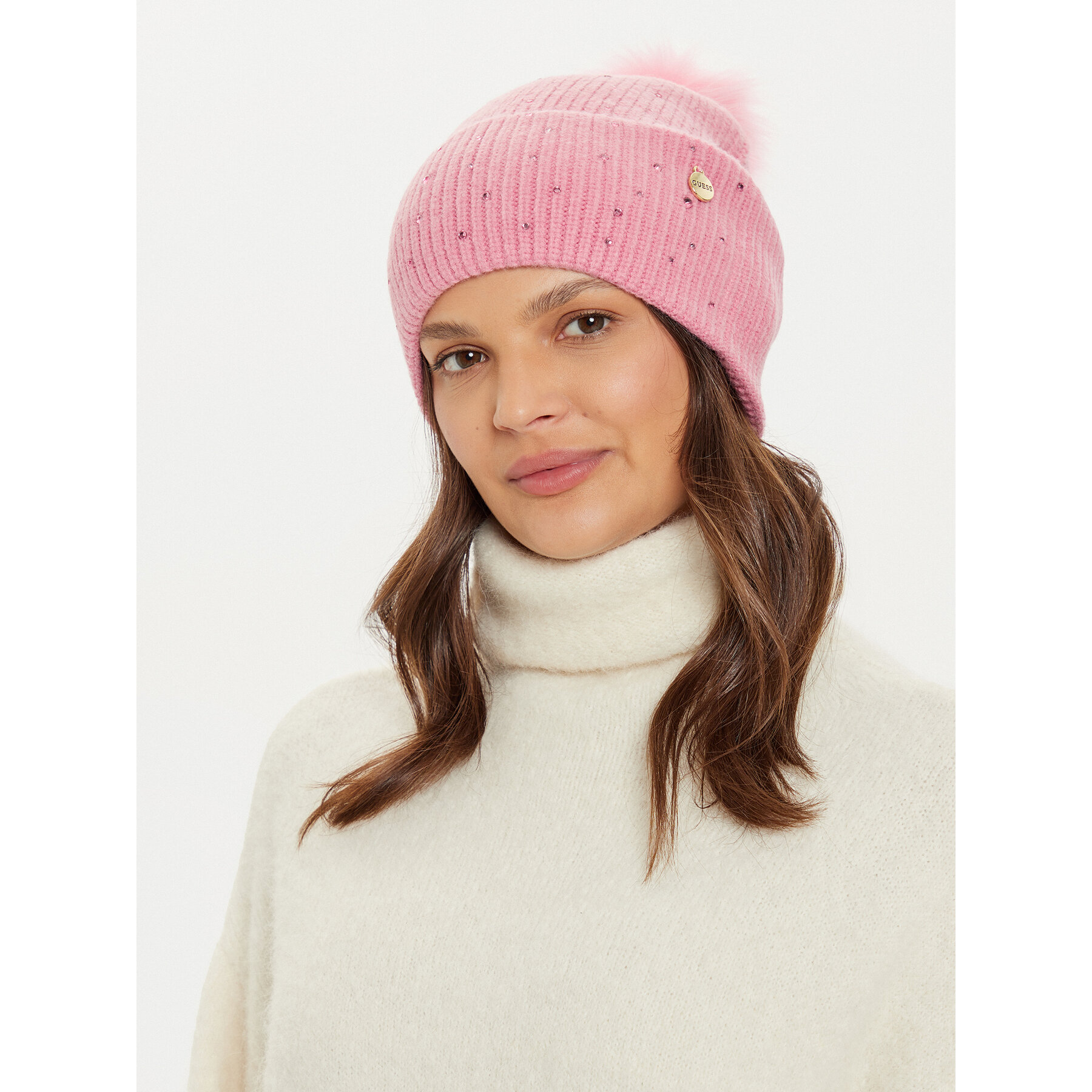 Mössa Guess AW5213 POL01 Rosa