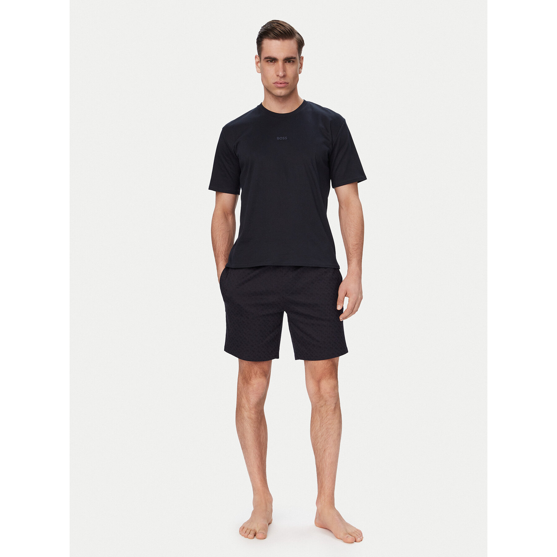 BOSS Pyjama 50540613 Dunkelblau Regular Fit
