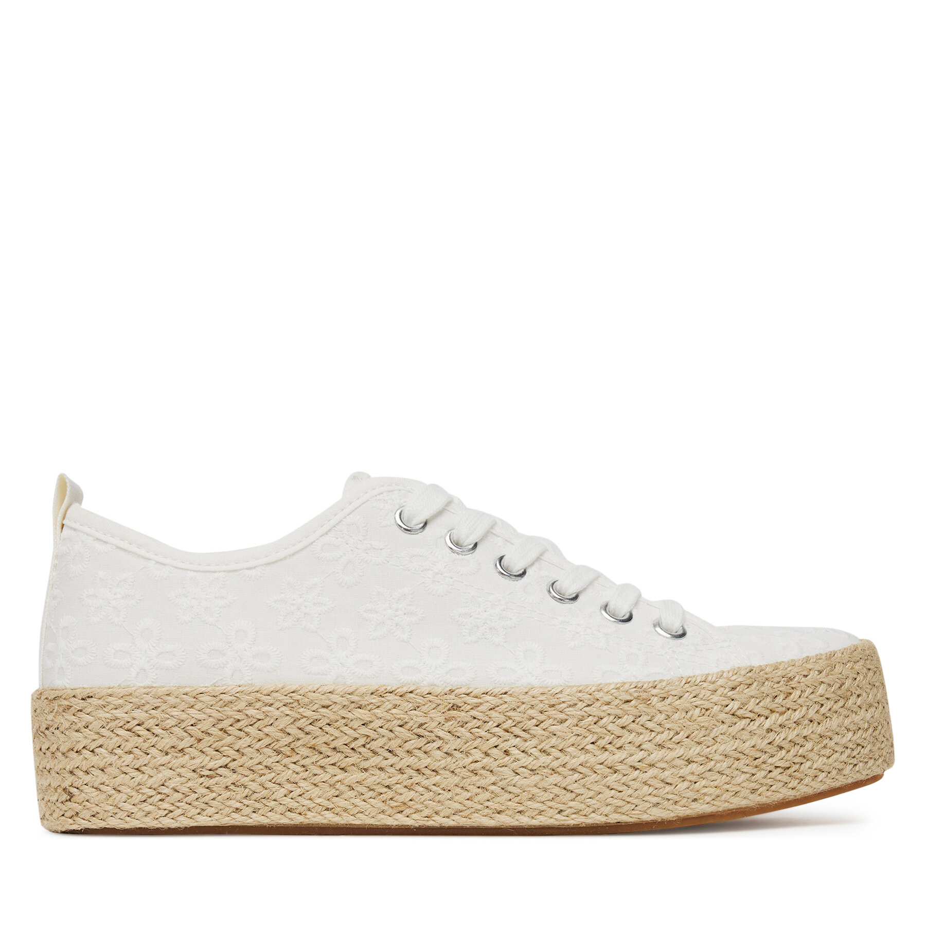 Damskie Espadryle DeeZee, Rozmiar 39 Biały SH-053