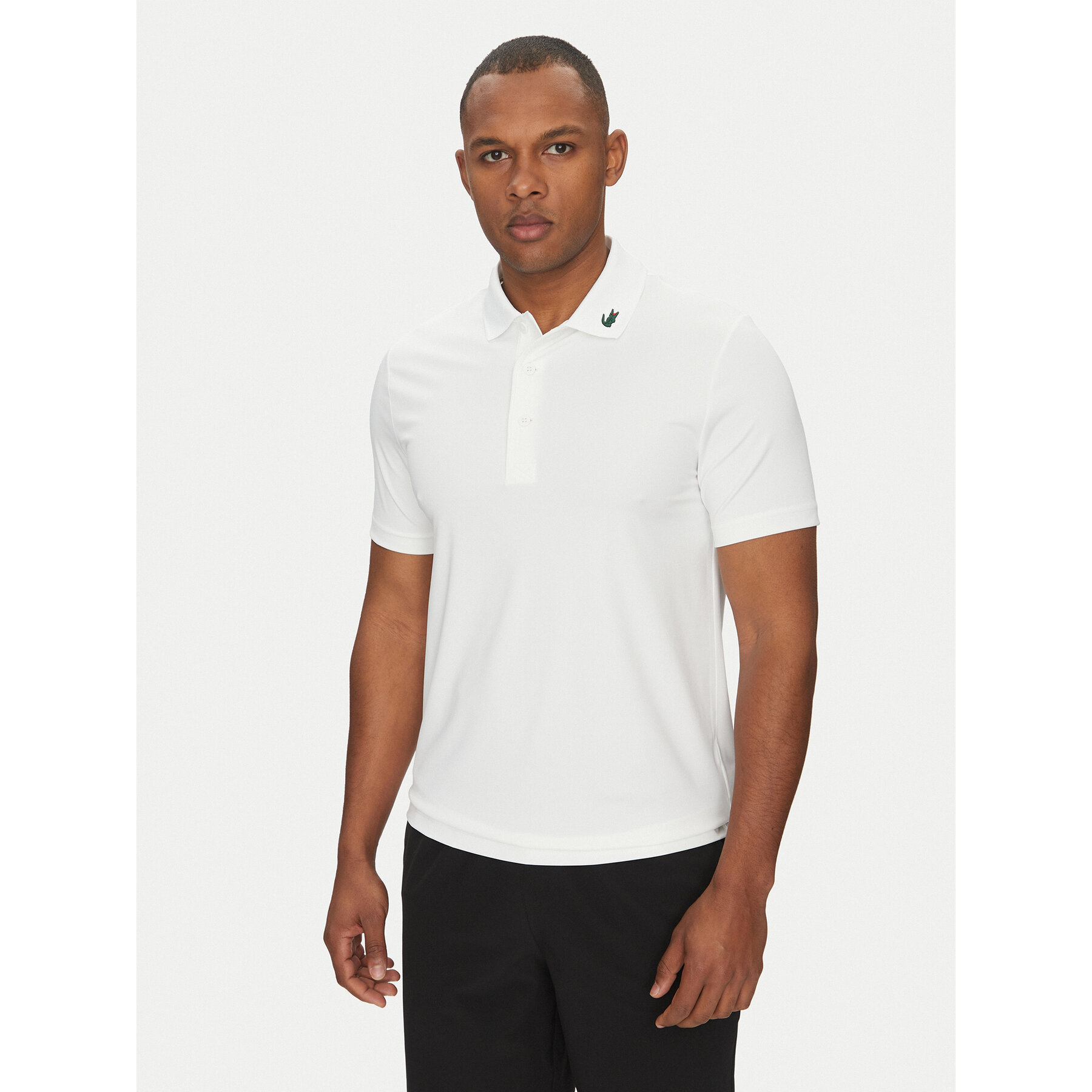Lacoste Polo marškinėliai DH2341 Balta Regular Fit
