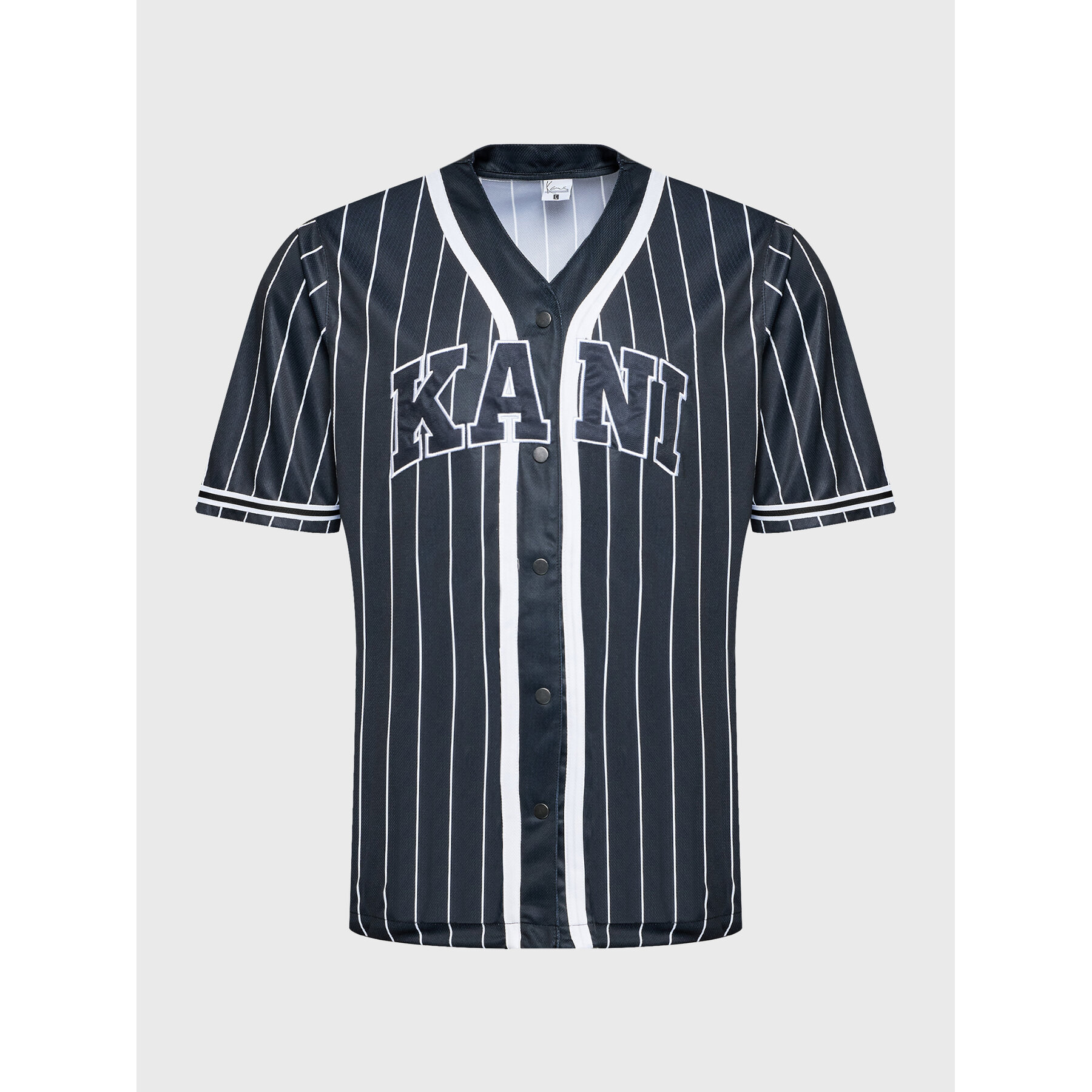 Karl Kani T-shirt Serif Pinstripe Baseball 6033360 Nero Relaxed Fit