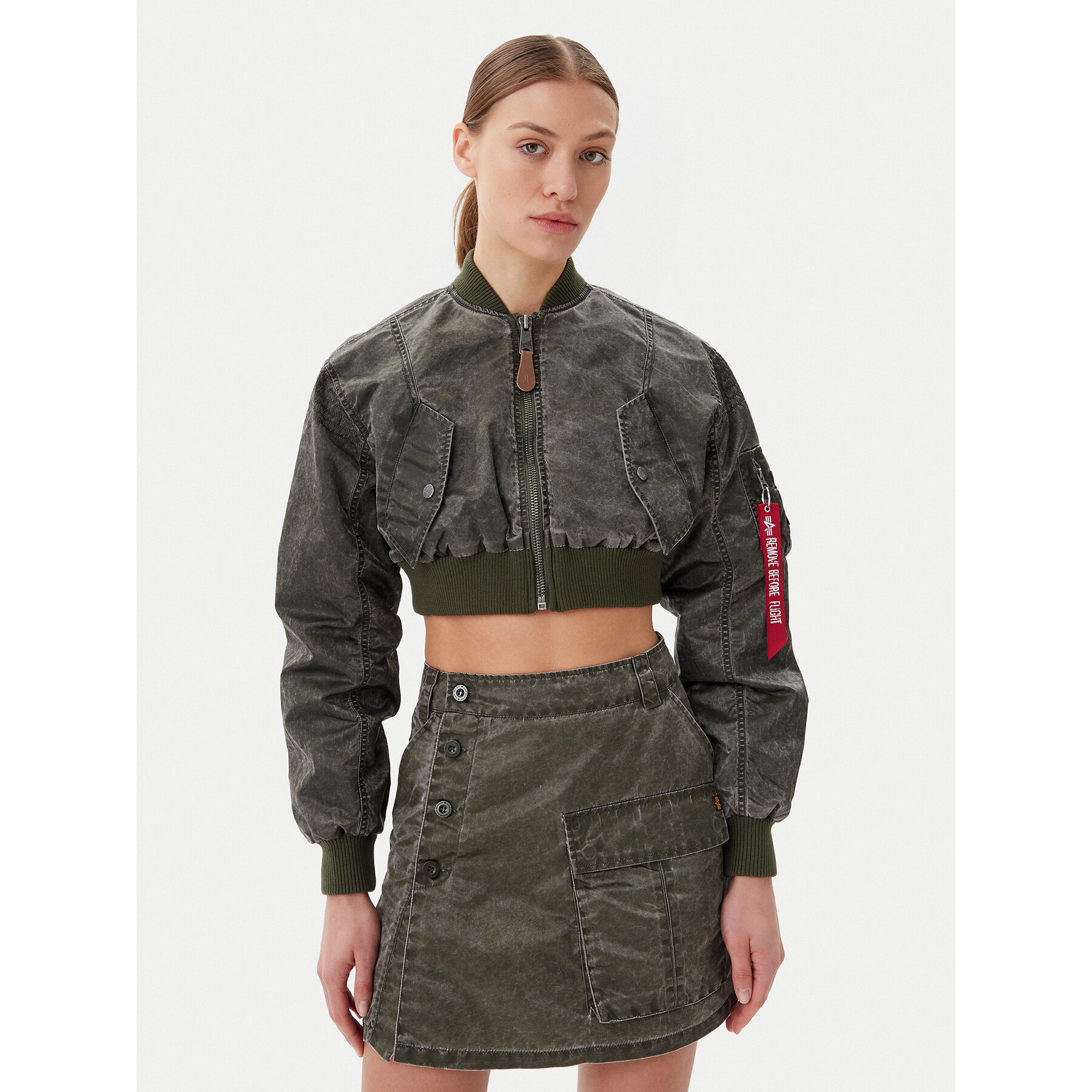 Alpha Industries Bomberjacke MA-1 Vintage 156002 Grün Regular Fit