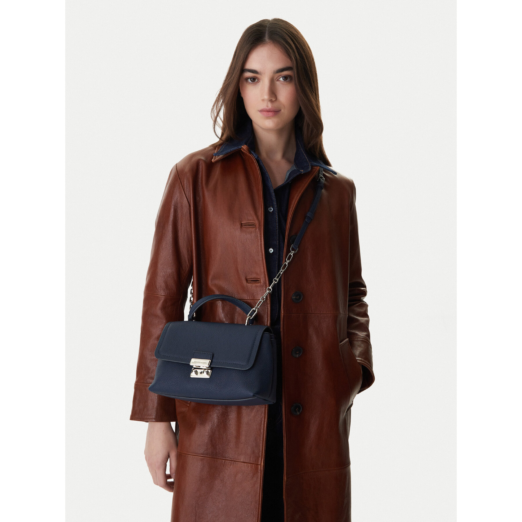 Torbica MICHAEL Michael Kors 30R6S2RS2L Tamnoplava