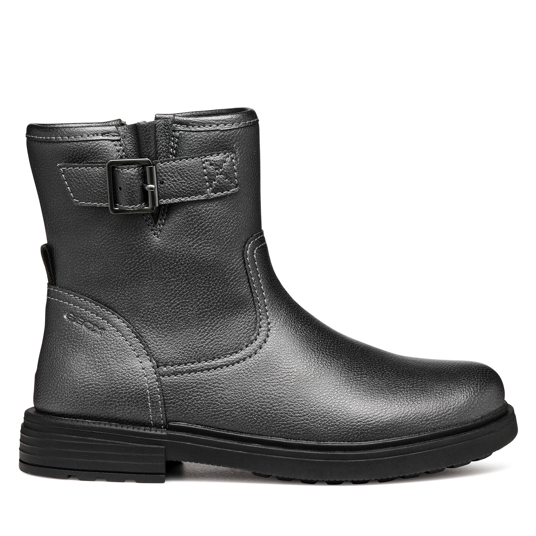 Čižmy Geox Jr Eclair J049QB 000BC C1357 D Sivá