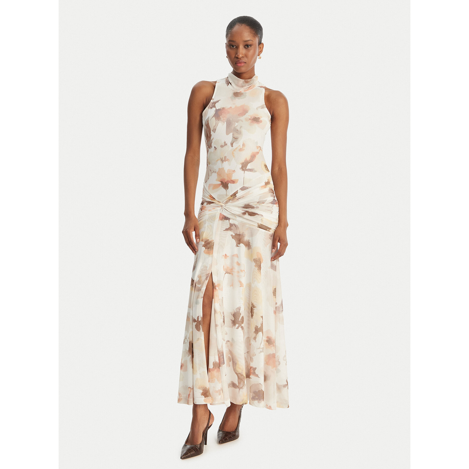 Bardot Abendkleid Leanna 60373DB1 Creme Slim Fit