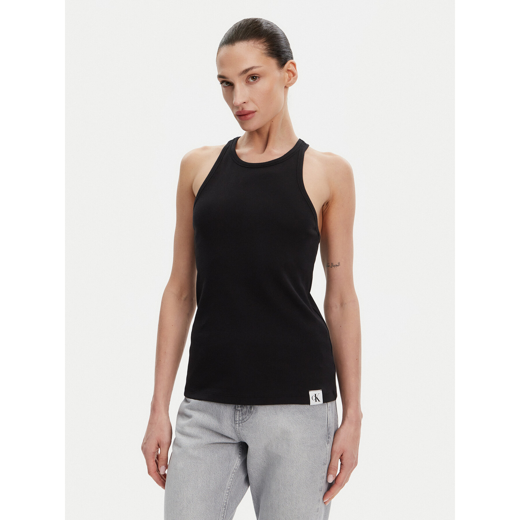 Calvin Klein Underwear Felső LV00QS7492 Fekete Slim Fit
