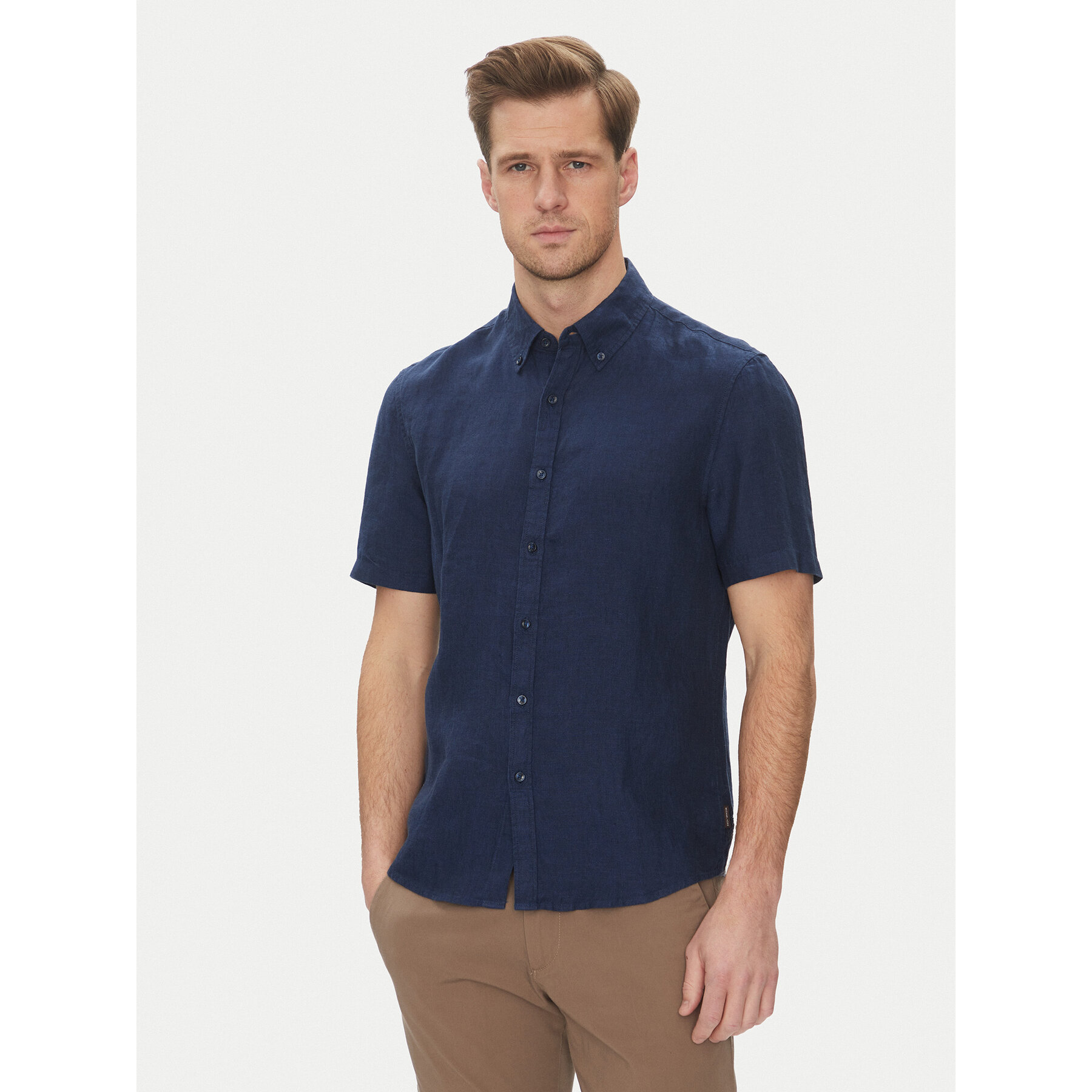 Michael Kors Hemd CS1400I4YT Dunkelblau Slim Fit