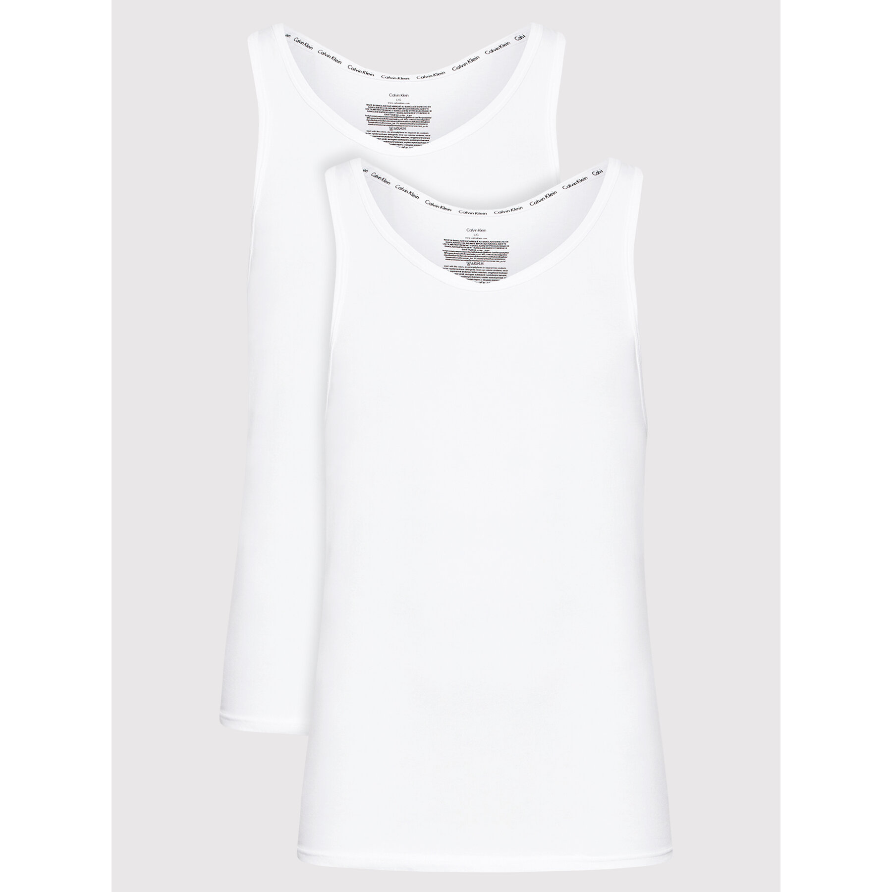 Calvin Klein Underwear Calvin Klein Underwear Σετ 2 tank tops 000NB1099A Λευκό Slim Fit