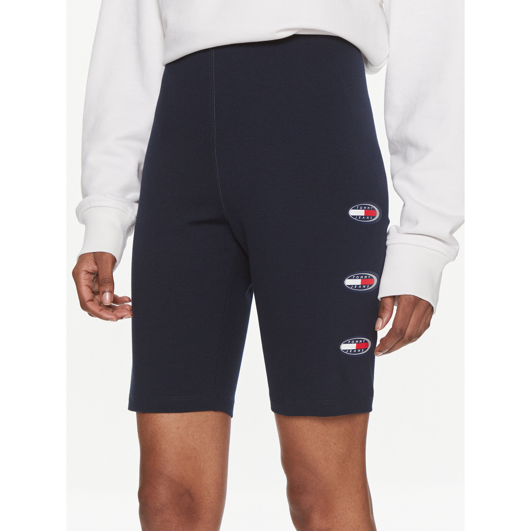 Tommy Jeans Bikershorts Archive DW0DW18129 Dunkelblau Slim Fit