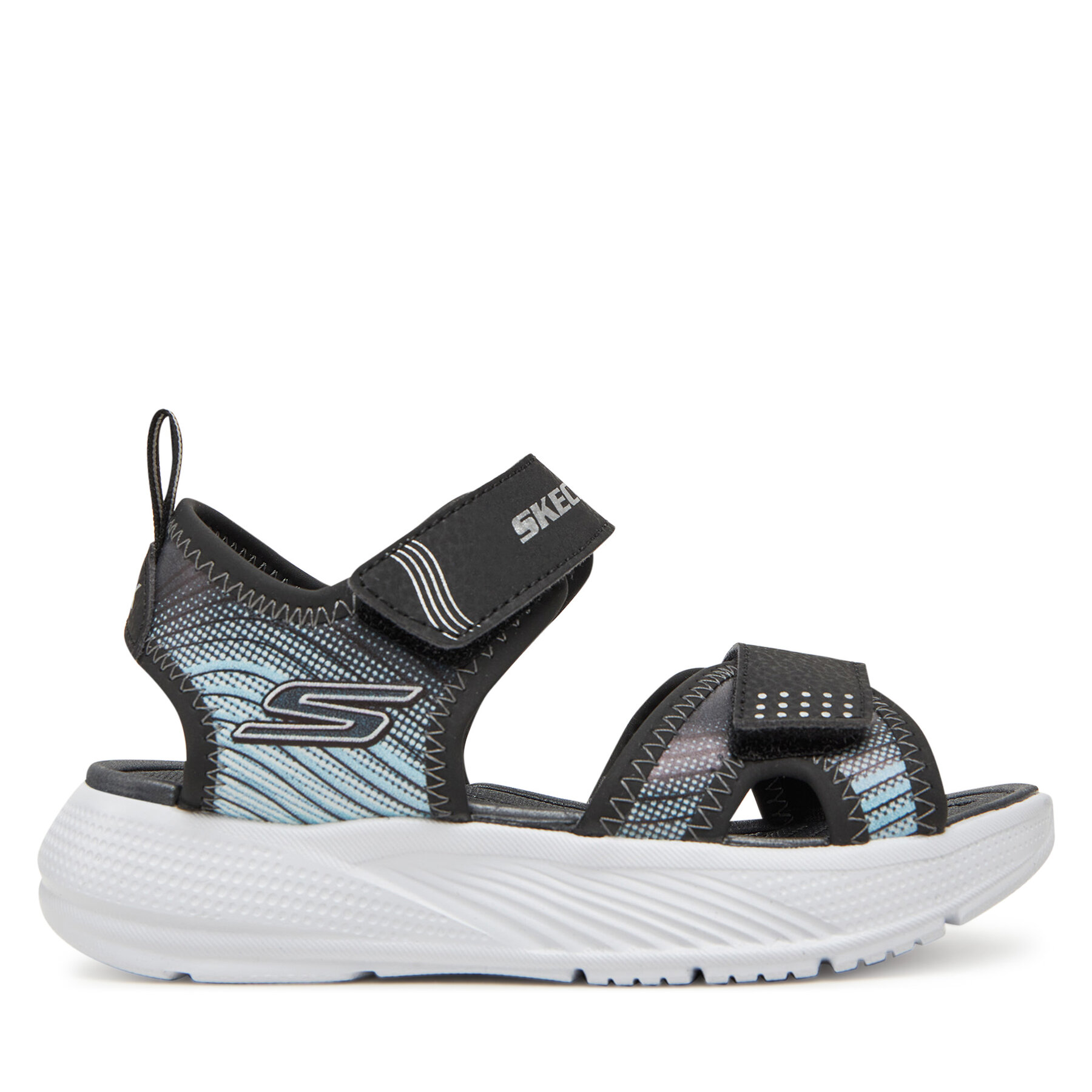 Sandále Skechers Microspec-Splash- 407034L/BKSL Čierna