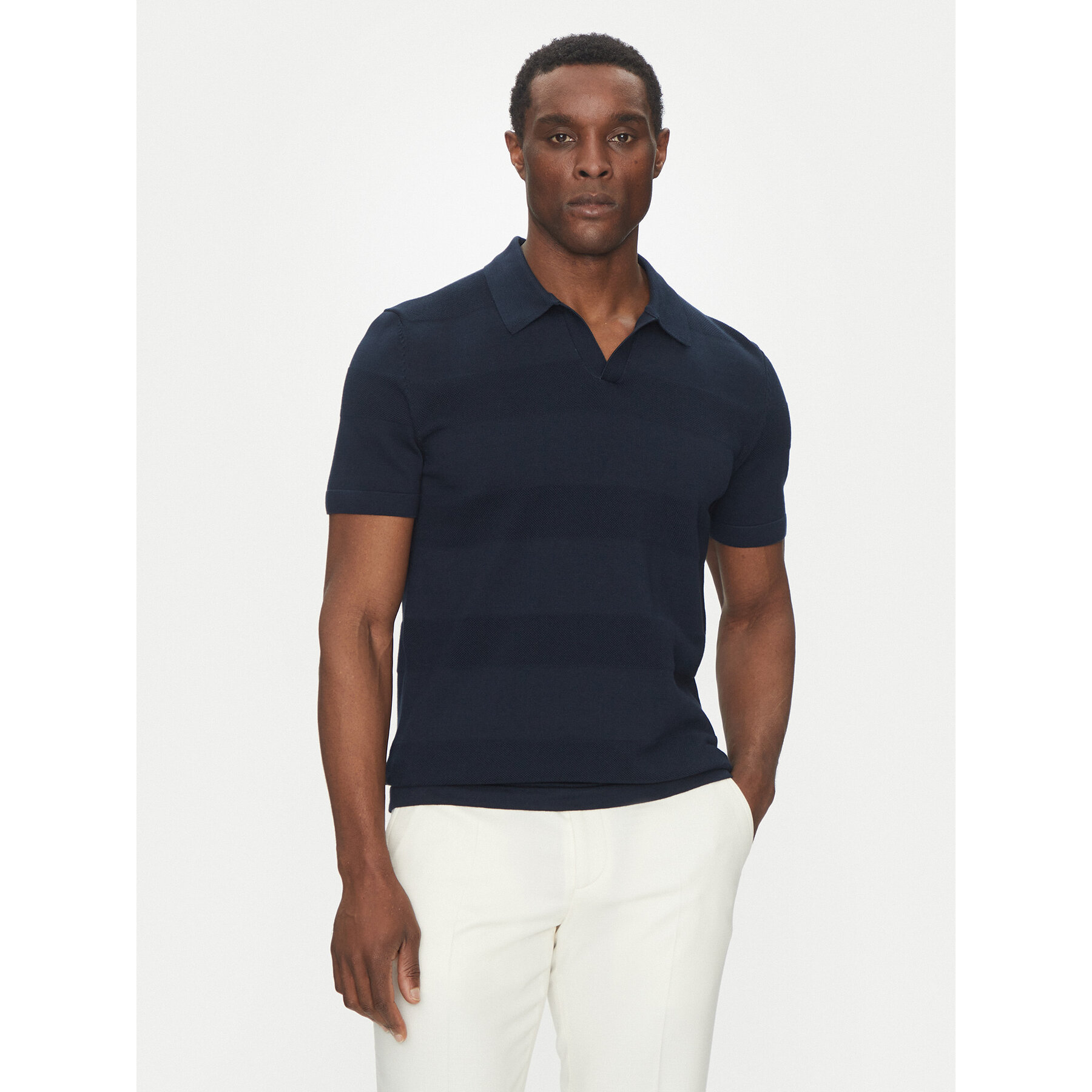 Hechter Paris Polo 65009 151808 Blu scuro Regular Fit