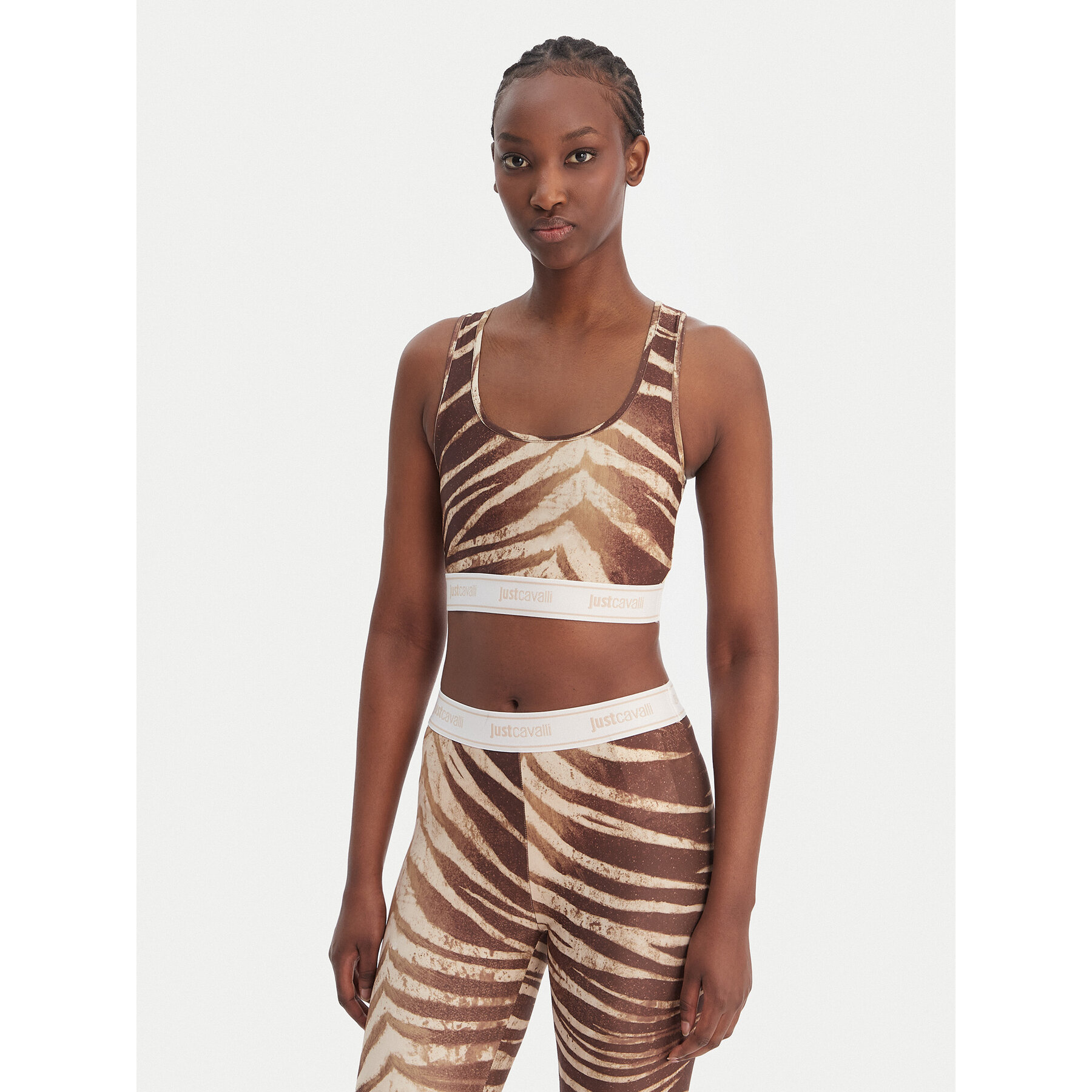 Just Cavalli Top 80PAM204 JS558 Beige Slim Fit