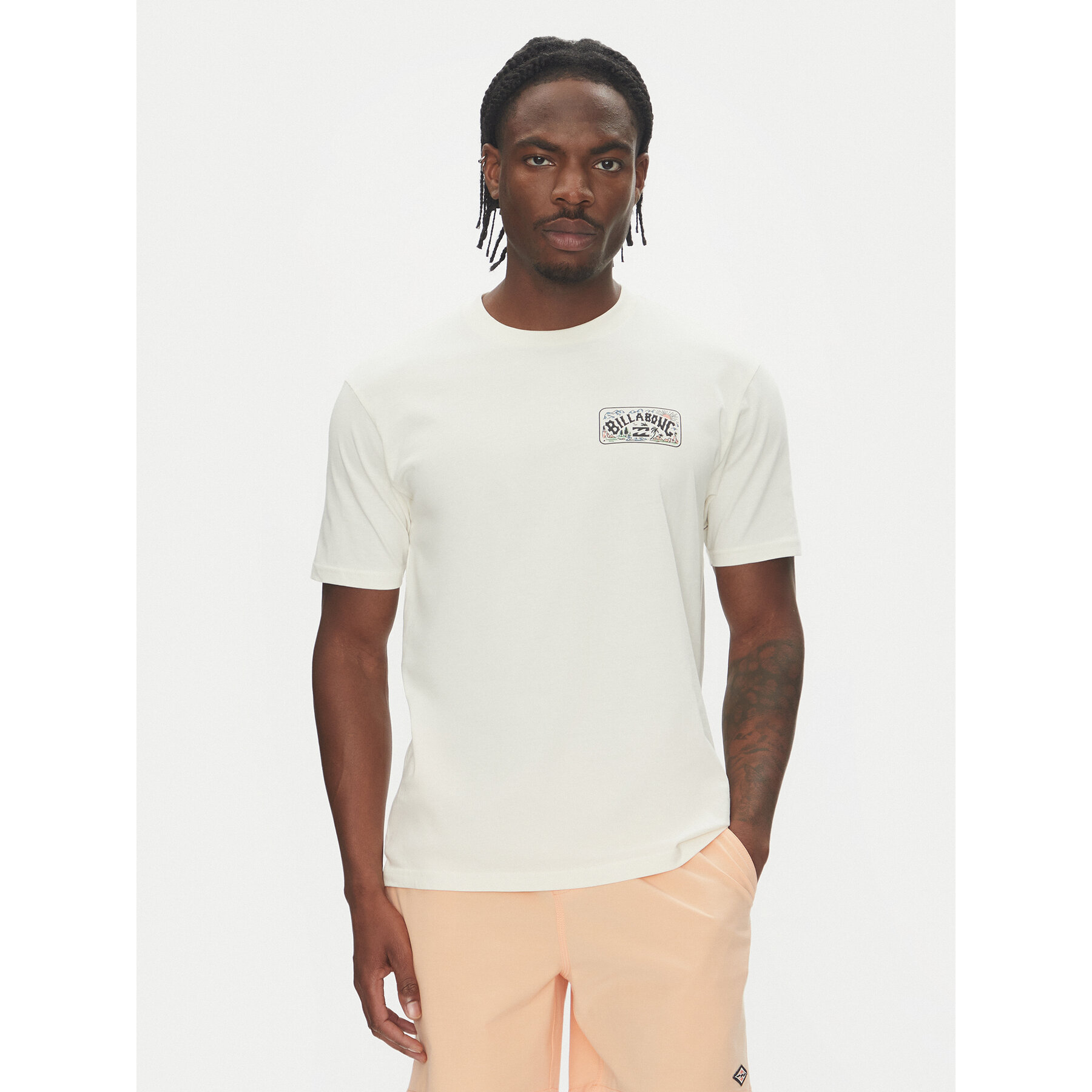 Billabong Marškinėliai Scenic Arch Adiv Ss 24A501539 Balta Regular Fit