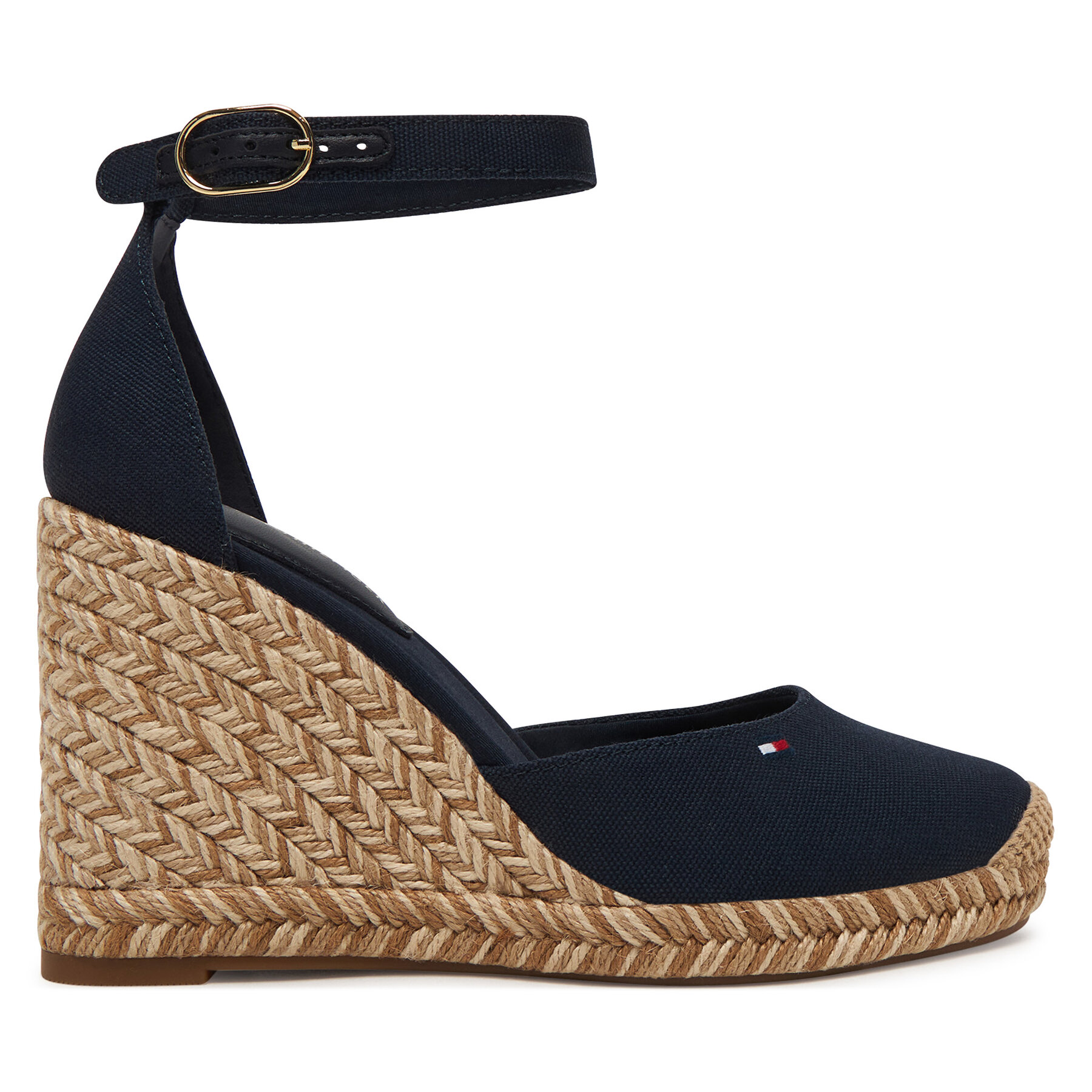 Espadrile Tommy Hilfiger Wedge FW0FW09225 Tamnoplava