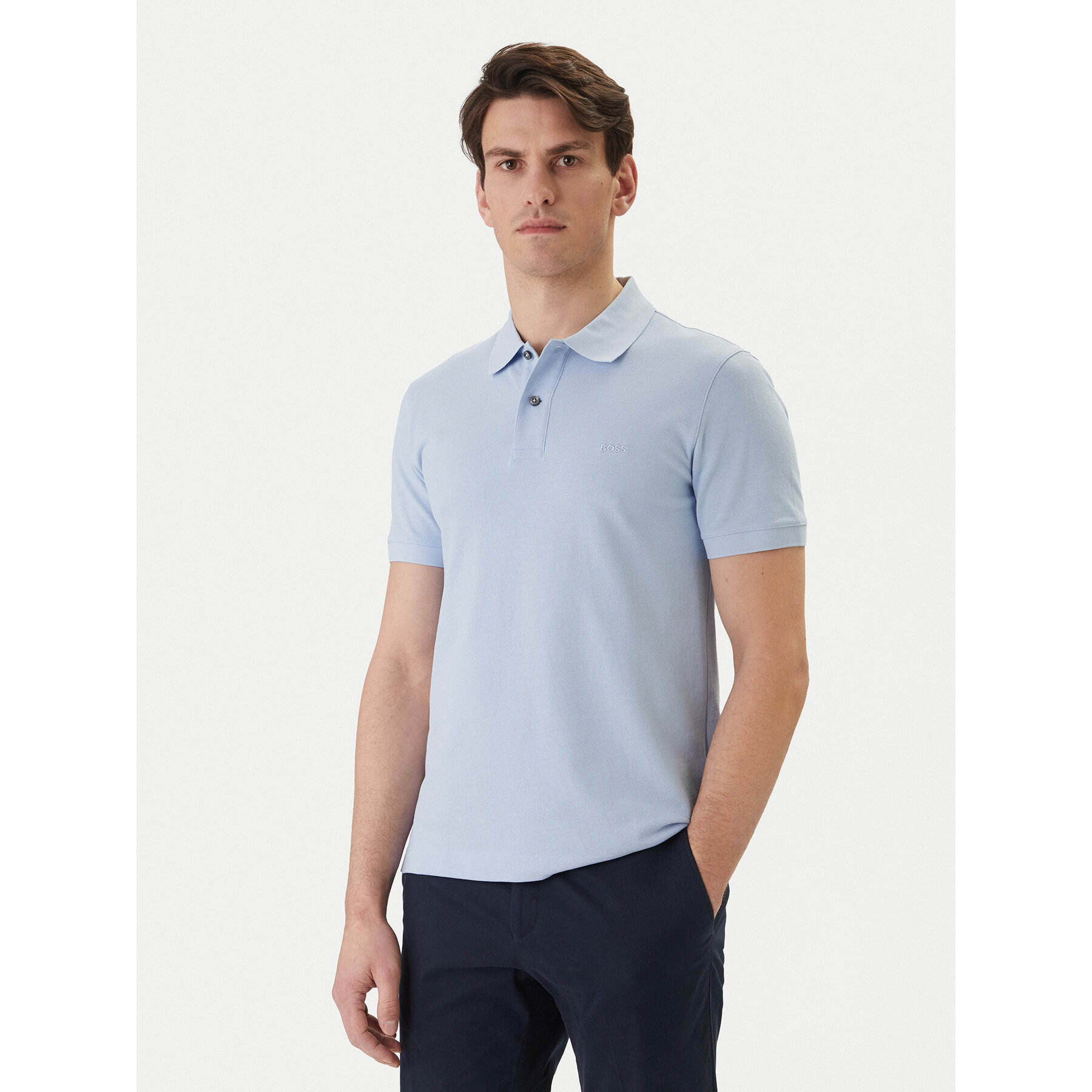 Boss Poloshirt Pallas 50553564 Himmelblau Regular Fit