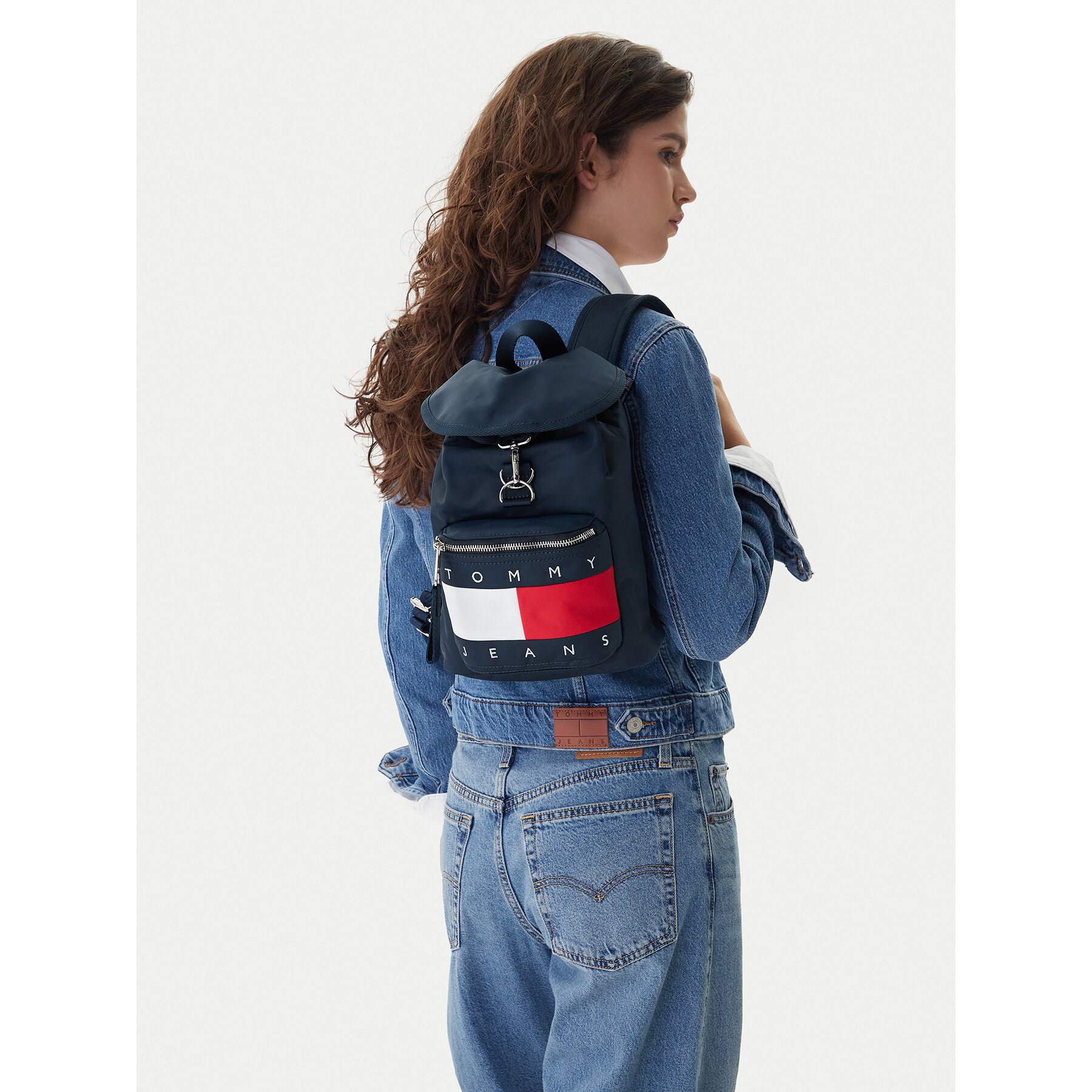 Σακίδιο Tommy Jeans Tjw Archive Backpack AW0AW18088 Σκούρο μπλε