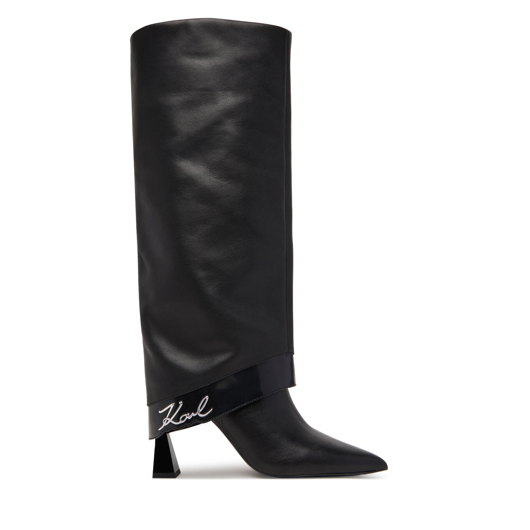 Ботуши KARL LAGERFELD KL32081 Черен