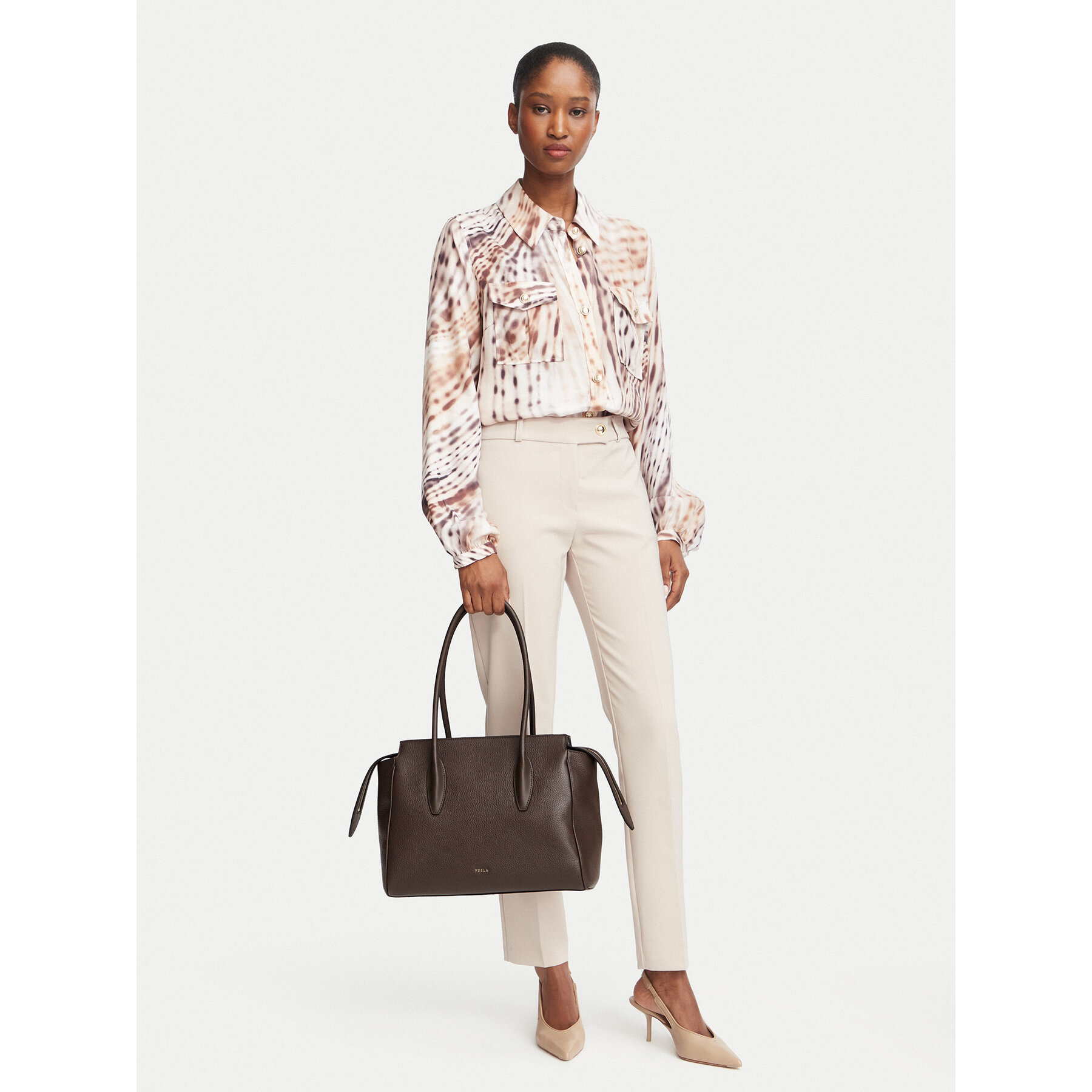 Geantă Furla Ambra L WB02175 HSF000 2460S Maro