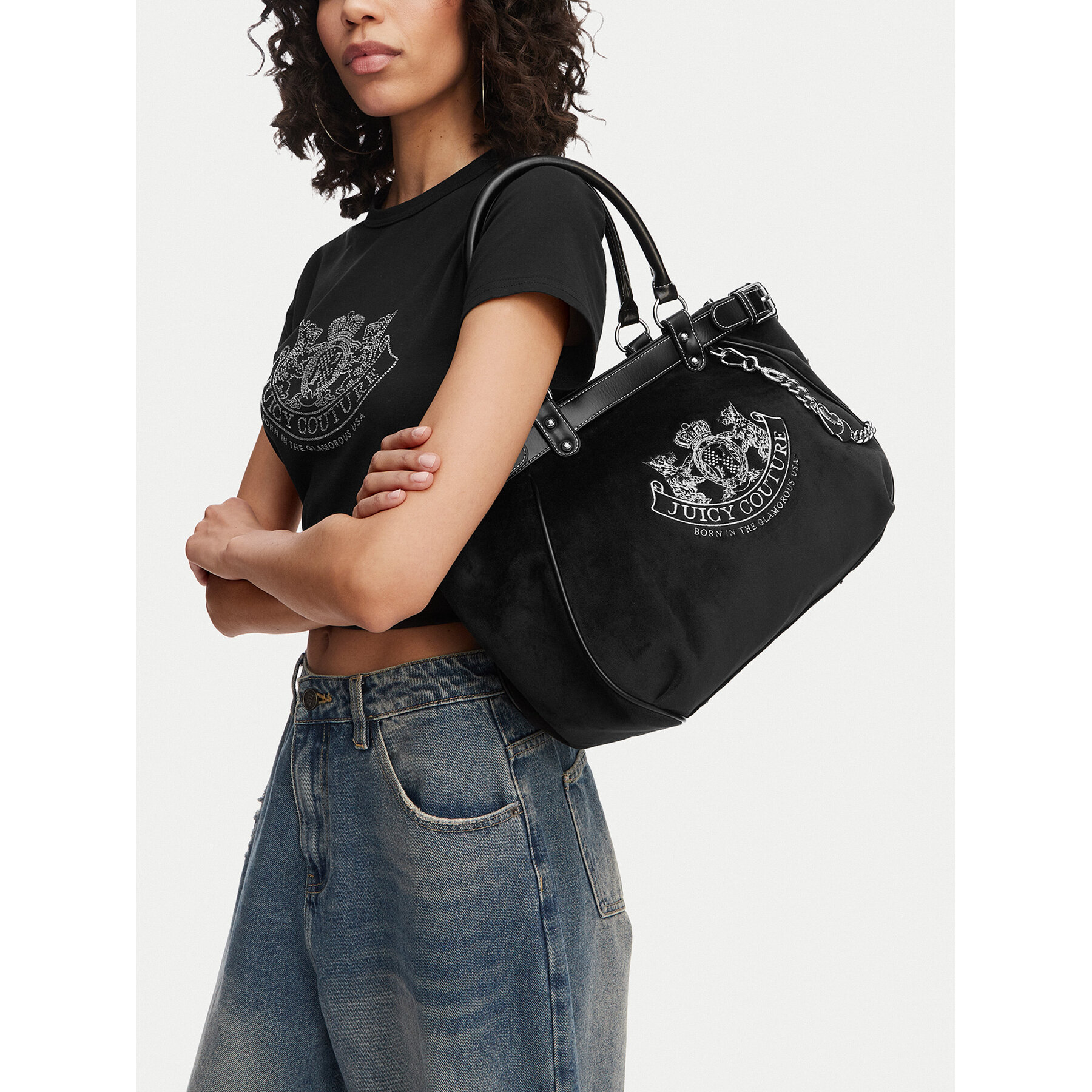 Táska Juicy Couture CEO-BIJXT8987WZC. Fekete