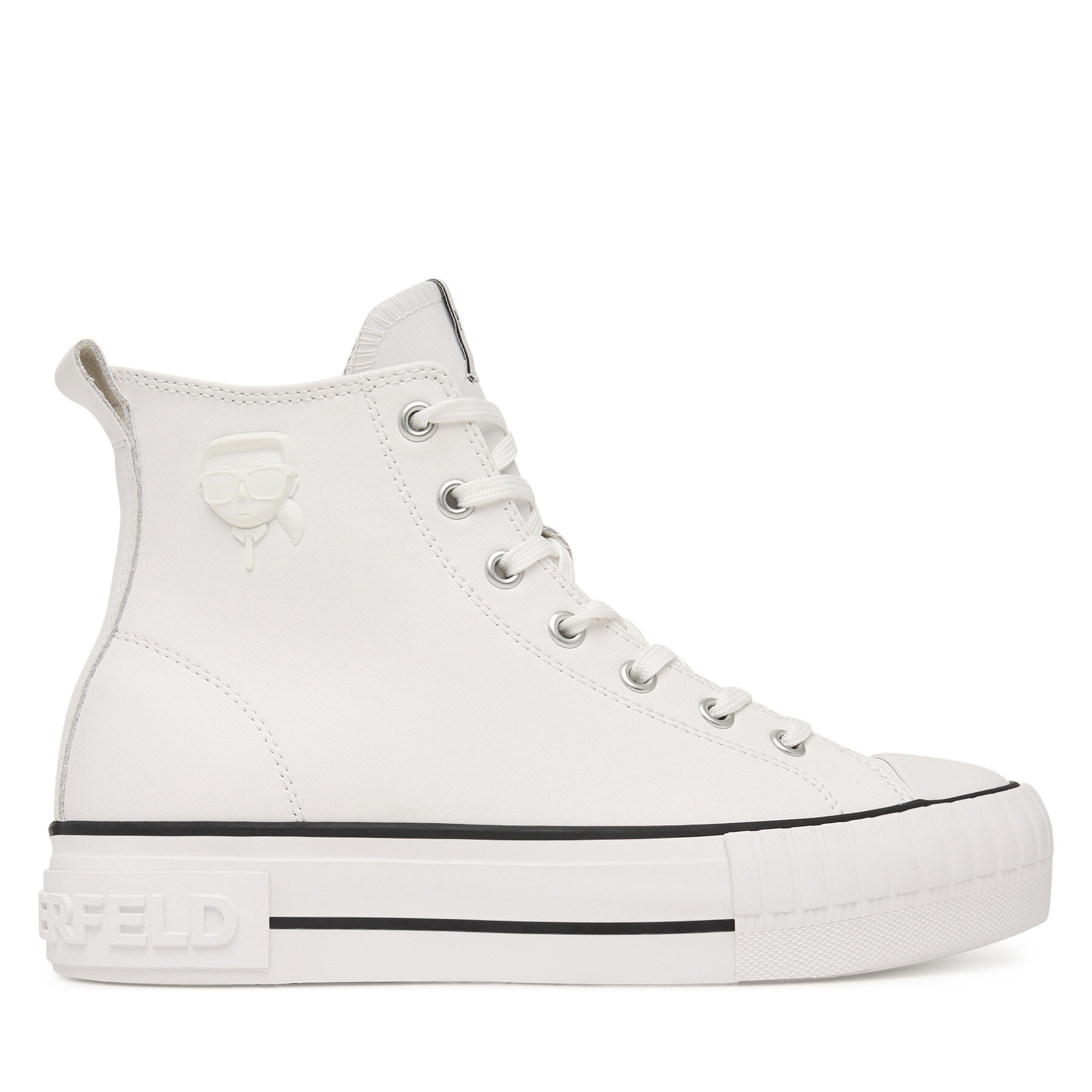 Teniși KARL LAGERFELD Kampus Max KL60456 Alb