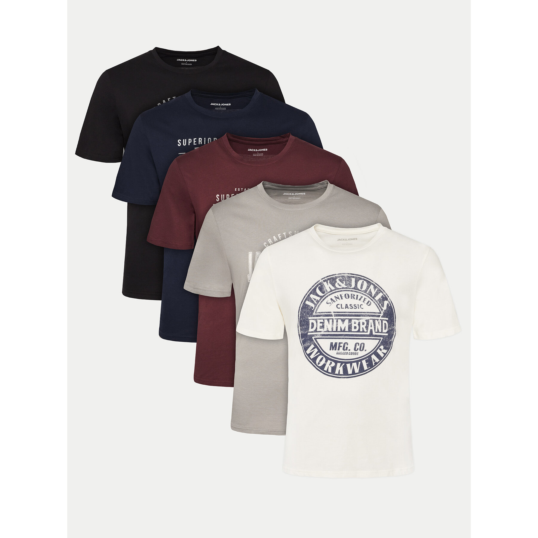 Jack & Jones Set di t-shirt Simon 12276424 Multicolore Standard Fit