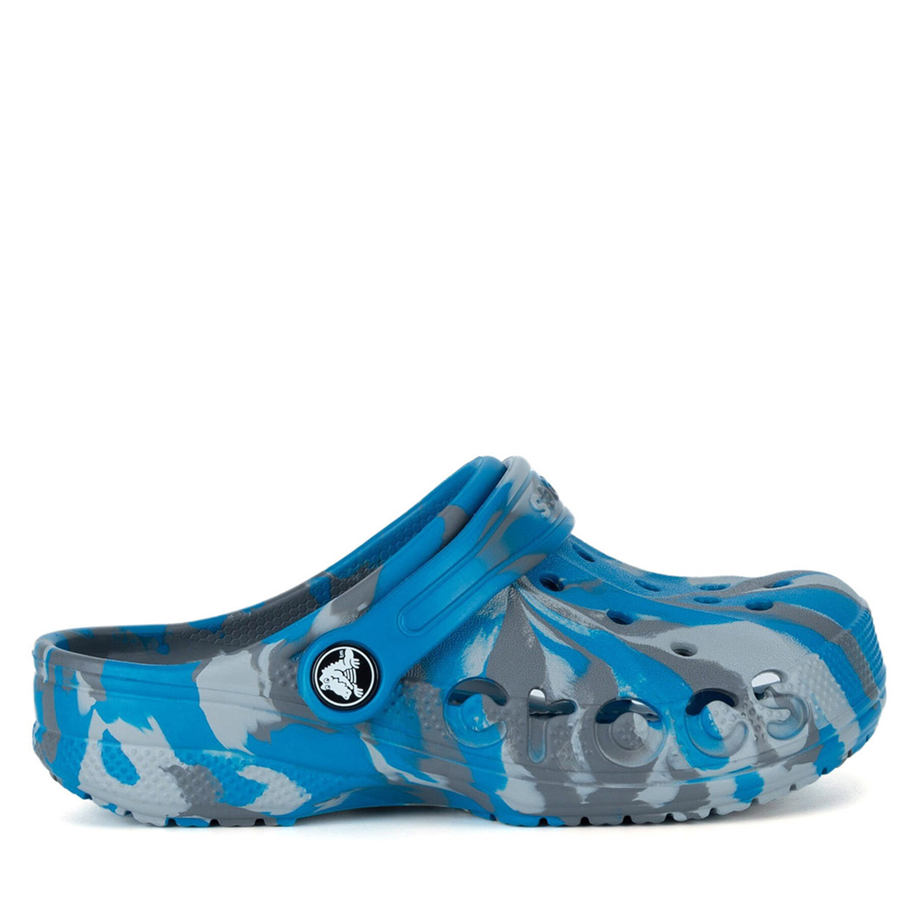 Mules / sandales de bain Crocs BAYA MARBLED CLOG KIDS 207016-4GL Bleu marine