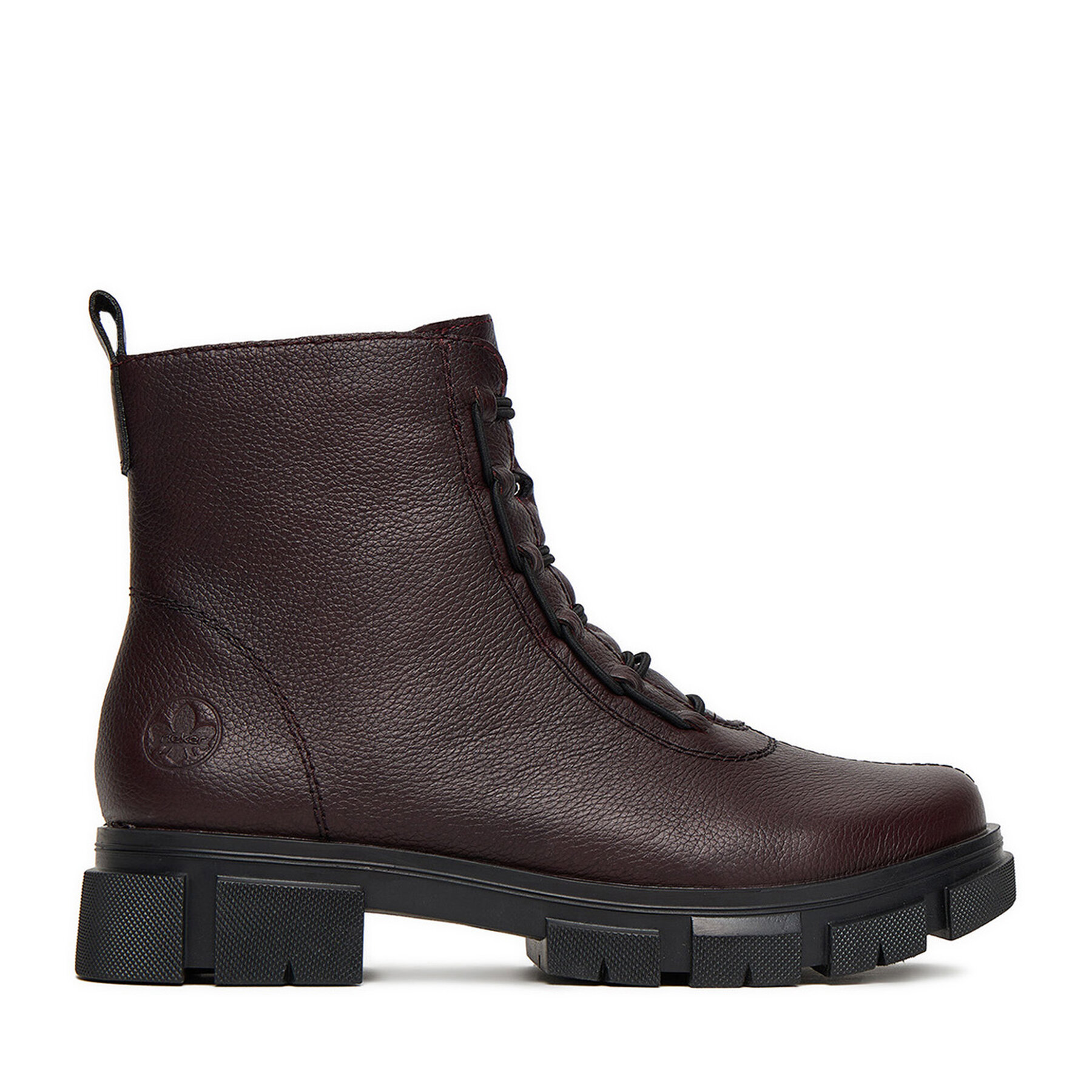 Gležnjarji Rieker Y7150-35 Bordo rdeča
