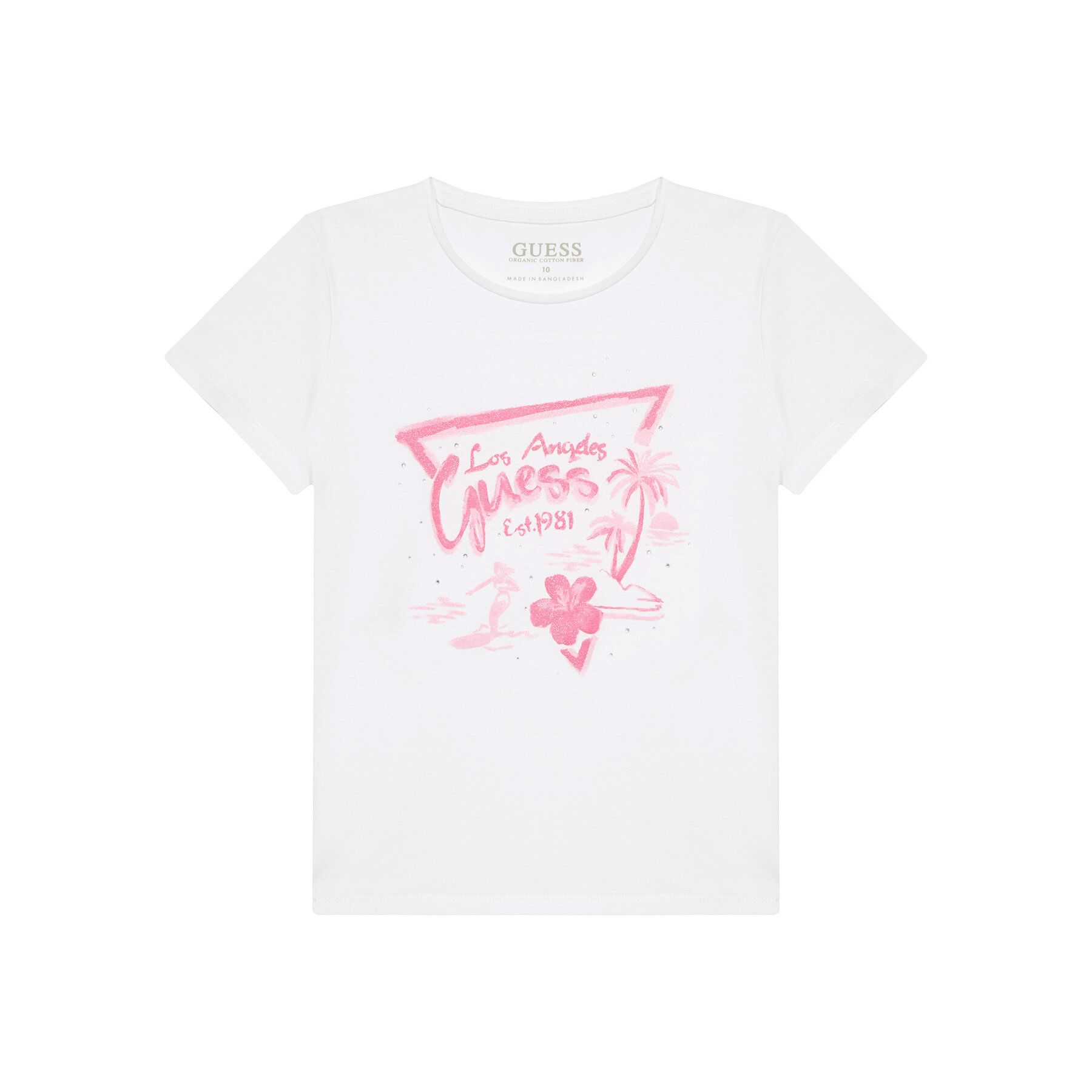 Guess T-Shirt J5GI30 K6YW4 Λευκό Regular Fit