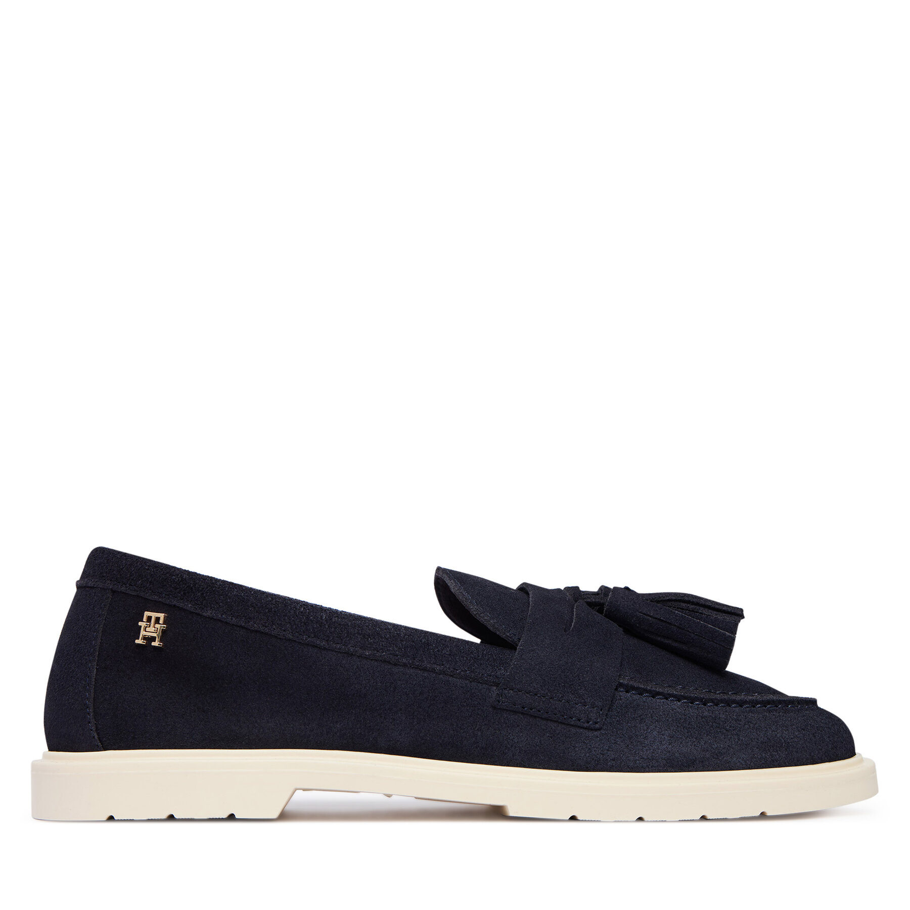 Mokasíny Tommy Hilfiger Light Suede Tassel Loafer FW0FW09285 Tmavomodrá