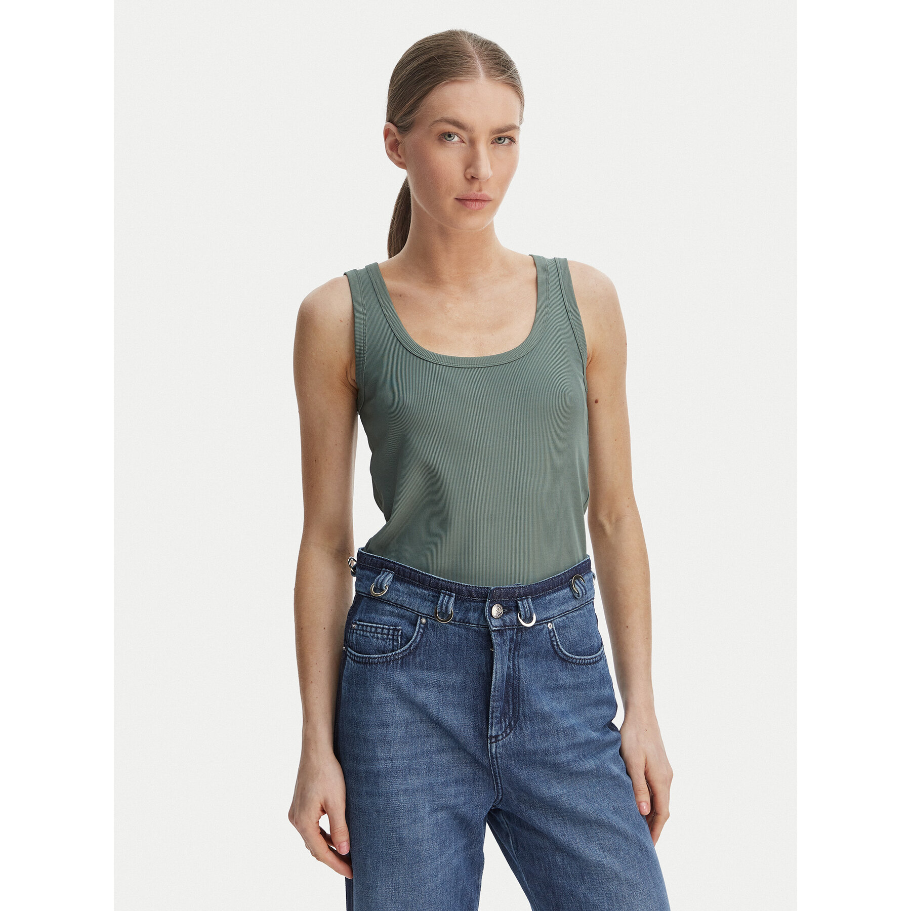 Marella Top Orata 2613941015 Grün Slim Fit