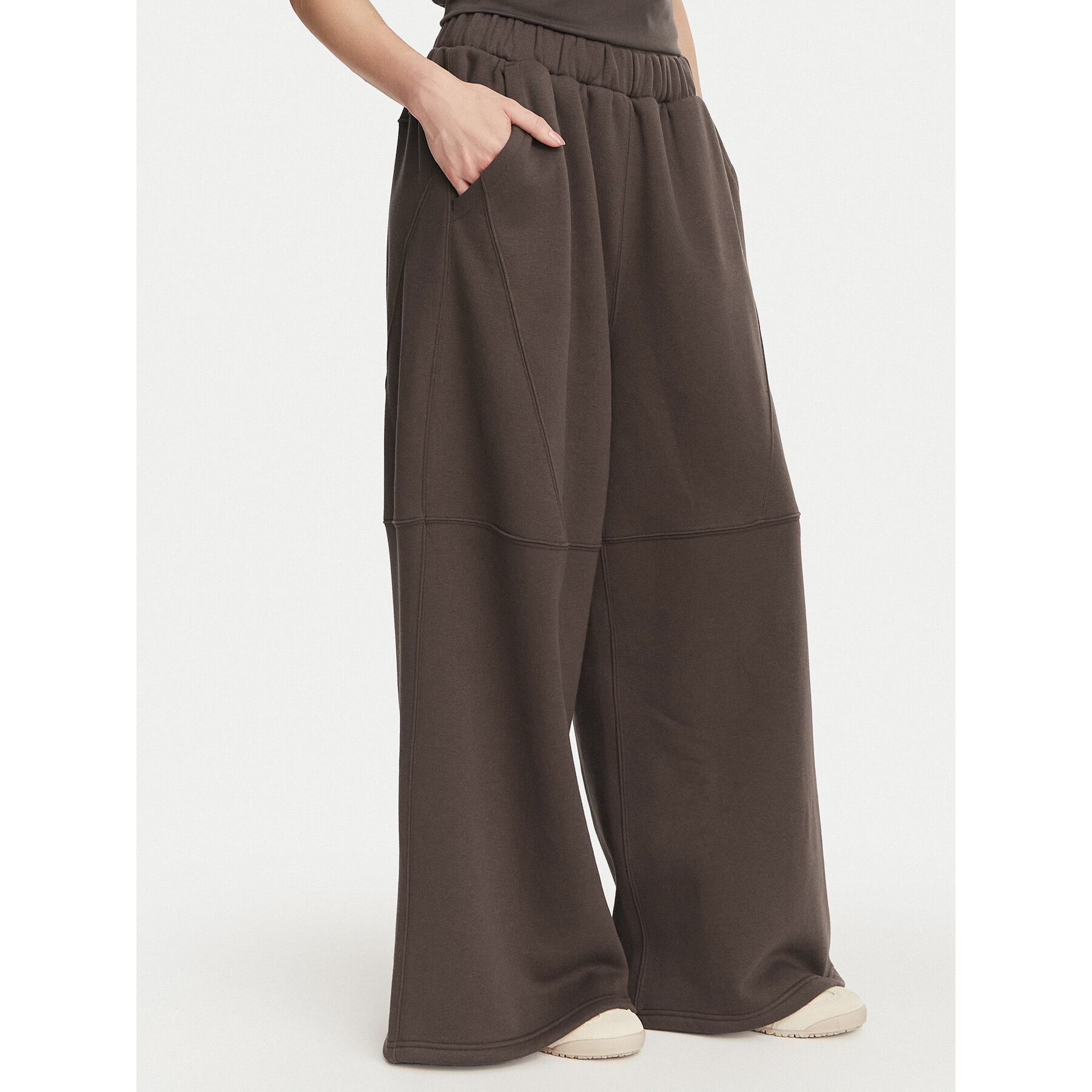 Kappa Donji dio trenerke 36226ZW Smeđa Oversize